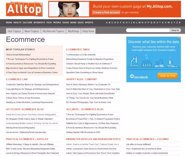 alltop ecommerce blog
