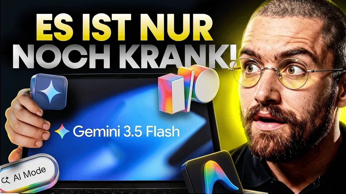 Leonard Schmedding analysiert Gemini 3.5 Flash, Gemini Omni und den KI-Omnibus aus der Google I/O 2026 Keynote.