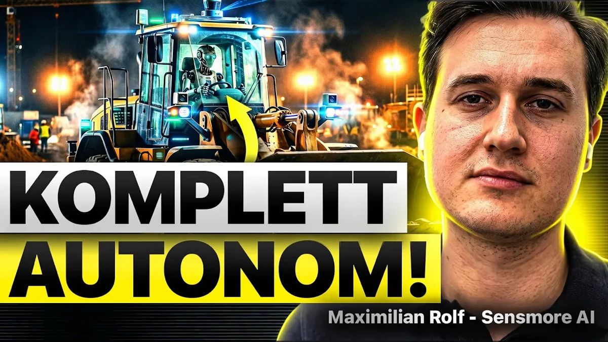 Autonome Baumaschinen: Maximilian Rolf über KI-Radlader
