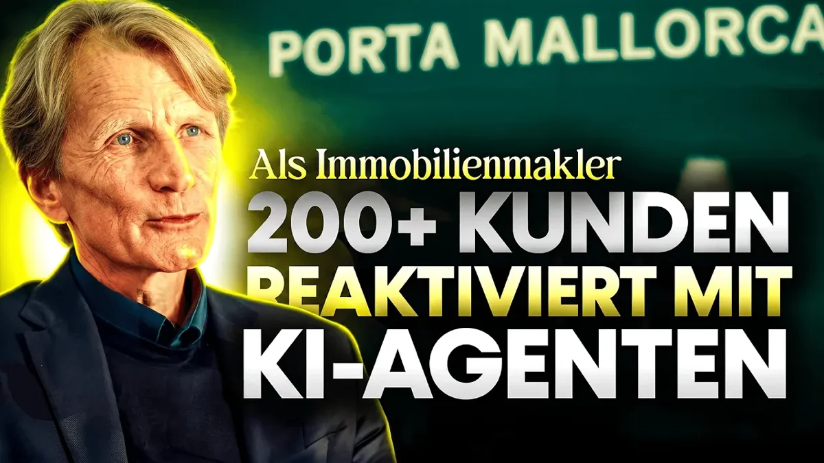 Immobilienmakler Stephan Hoffmann von Porta Mallorquina im Erfahrungsbericht über seinen KI-Telefonagent auf Mallorca.