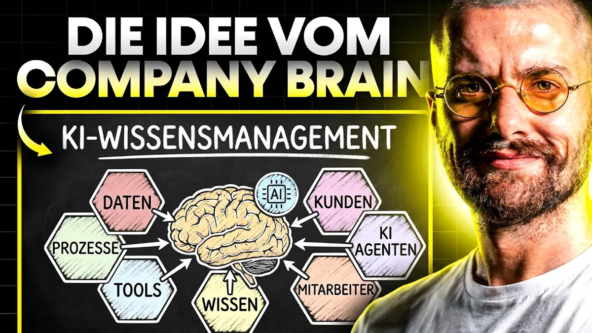 Leonard Schmedding bei seinem CEO-Day-Vortrag über das Company Brain als Single Source of Truth für Unternehmen.