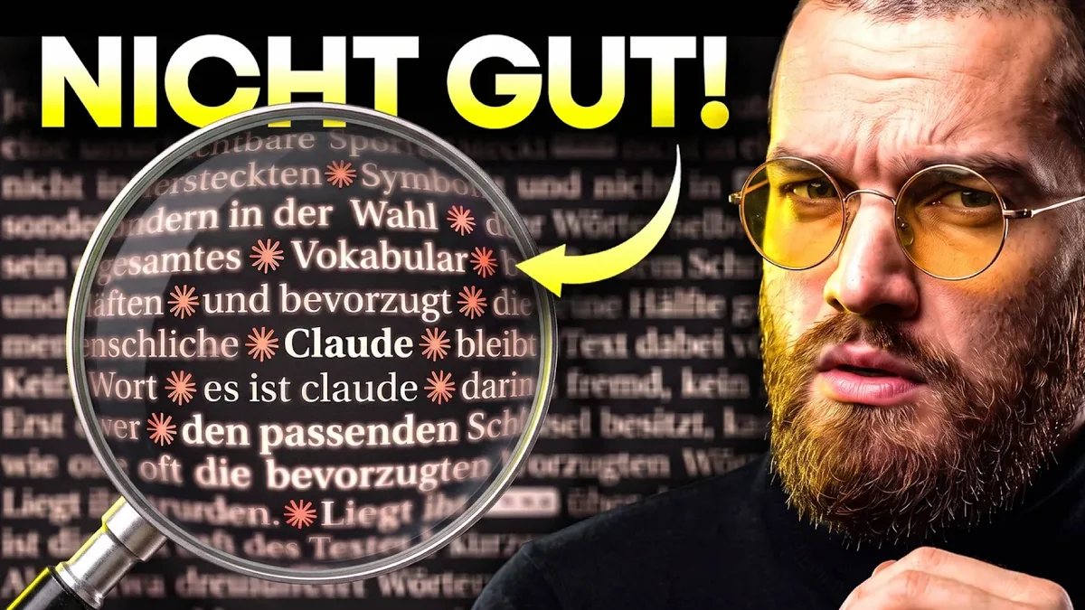 Claude Wasserzeichen als unsichtbares statistisches Signal in KI-generiertem Text, Thema im KI-News-Update von Everlast AI.