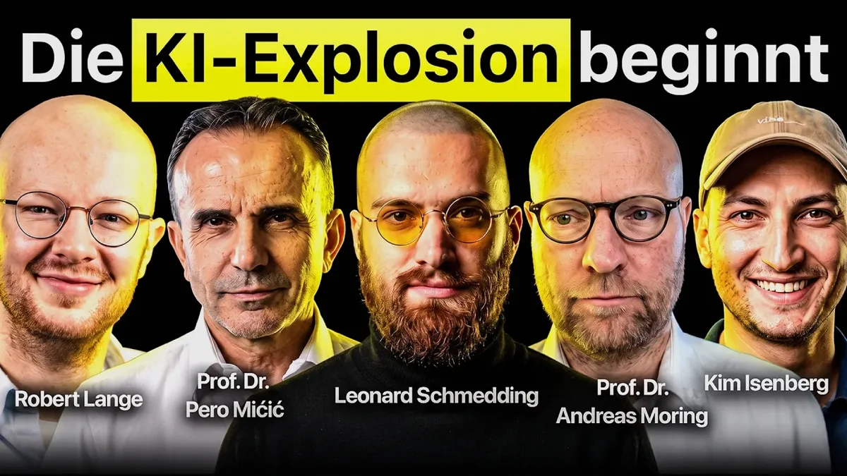 KI-Experten-Panel mit Prof. Dr. Pero Mićić und Robert Lange im VORSPRUNG-Podcast zur Intelligenzexplosion