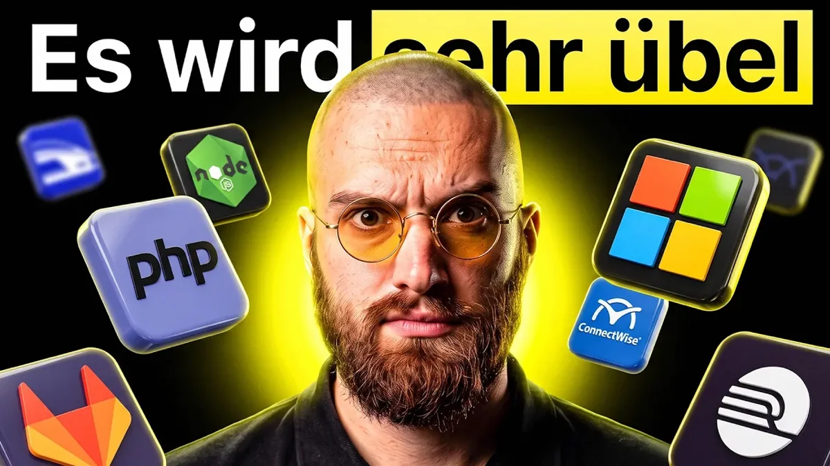 Leonard Schmedding von Everlast AI in den KI-News zur PHP-Sicherheitslücke und dem Schwarzen Oktober 2026.