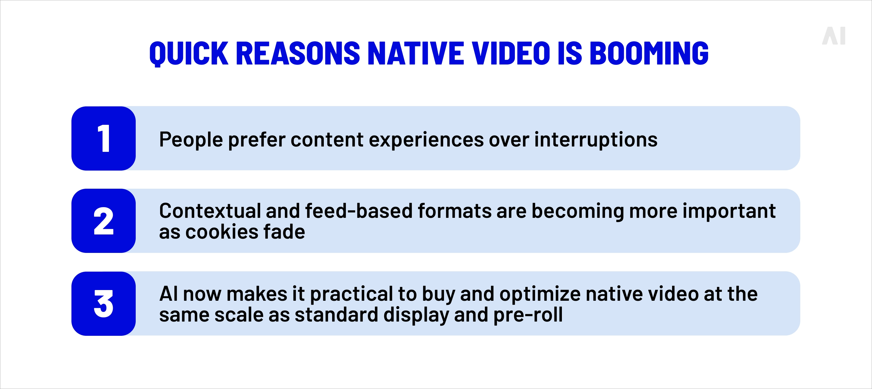 Quick reasons native video is booming