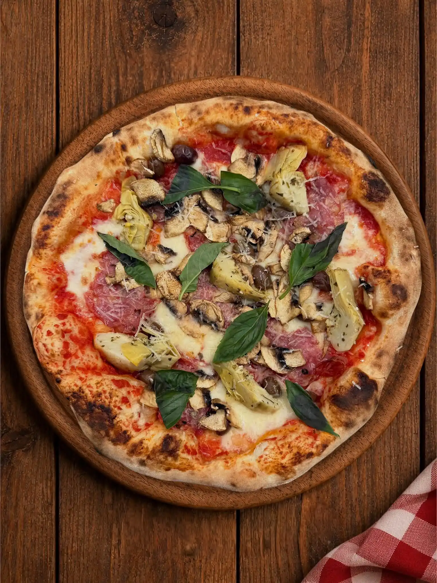 Hot Wood-Fried margarita pizza image