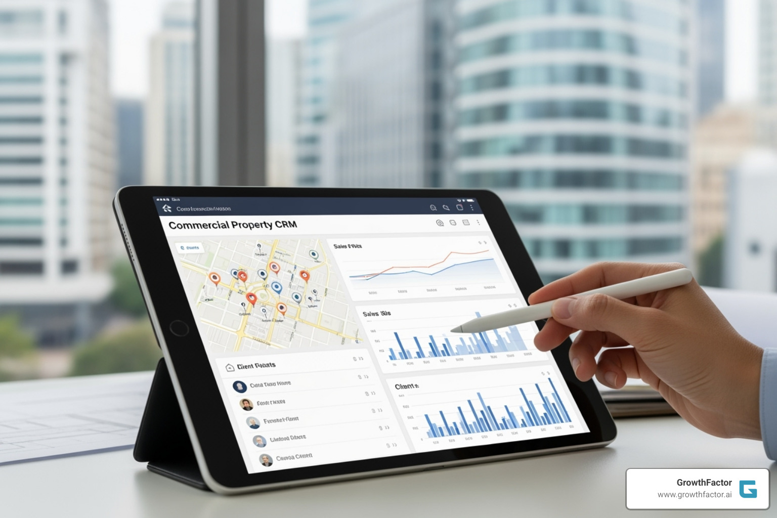 commercial property CRM dashboard - commercial property CRM
