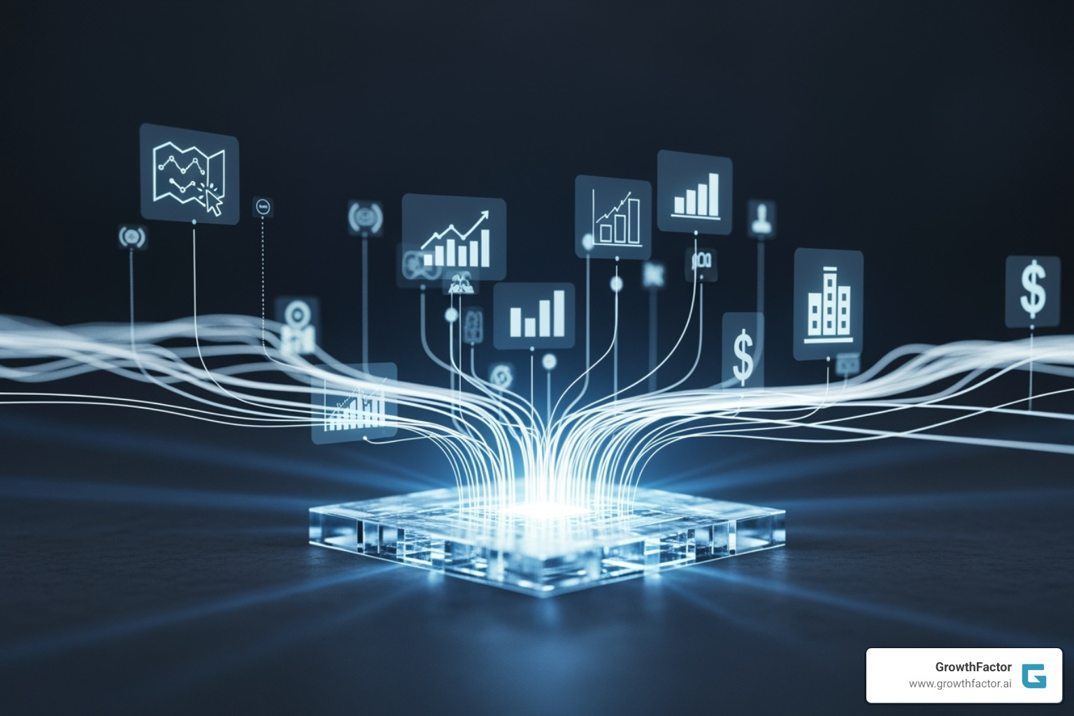 Various data sources feeding into an analytics platform - Data analytics real estate Various data sources feeding into an analytics platform - Data analytics real estate