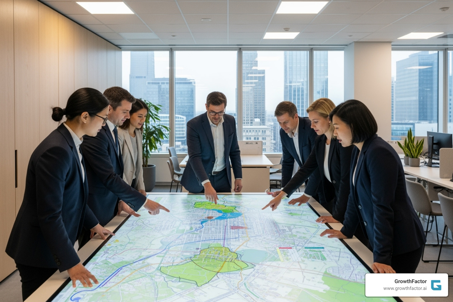Site selection services illustration