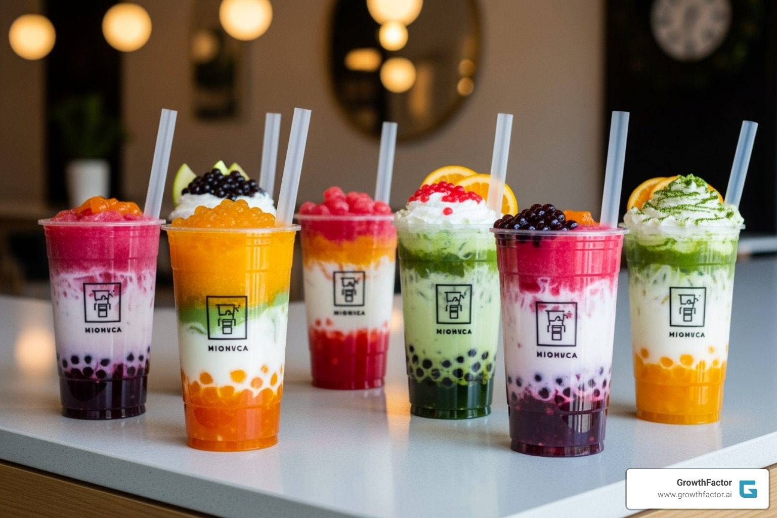 Tastea's unique drink combinations - boba tea franchise Tastea's unique drink combinations - boba tea franchise