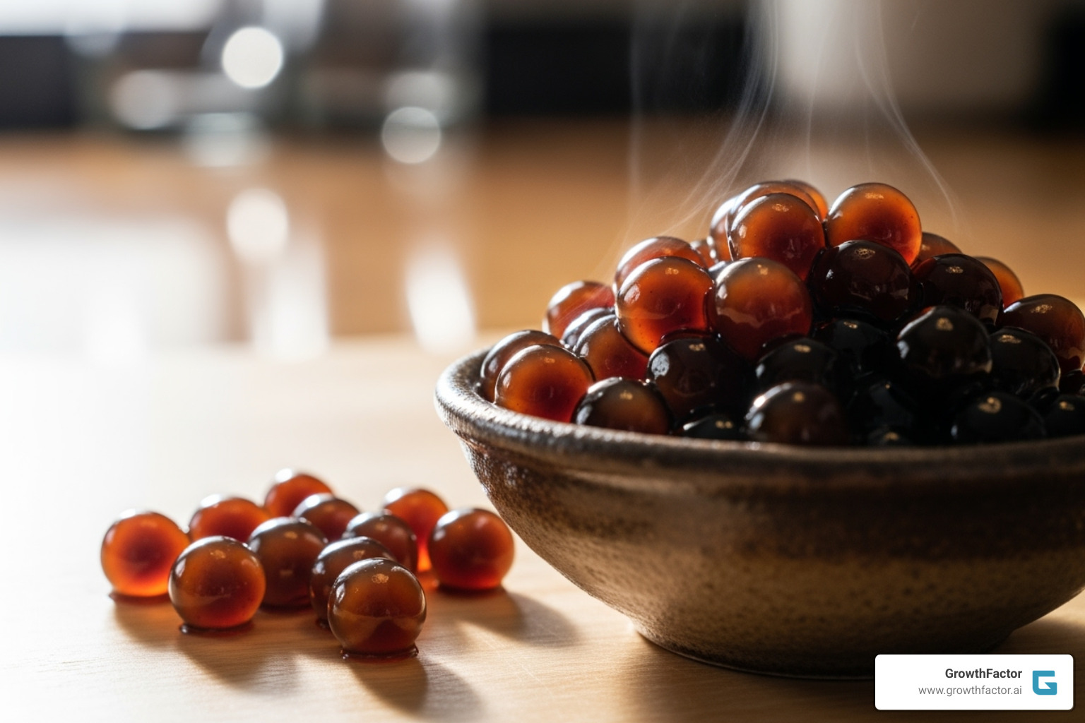 Freshly made in-house tapioca pearls - boba tea franchise Freshly made in-house tapioca pearls - boba tea franchise
