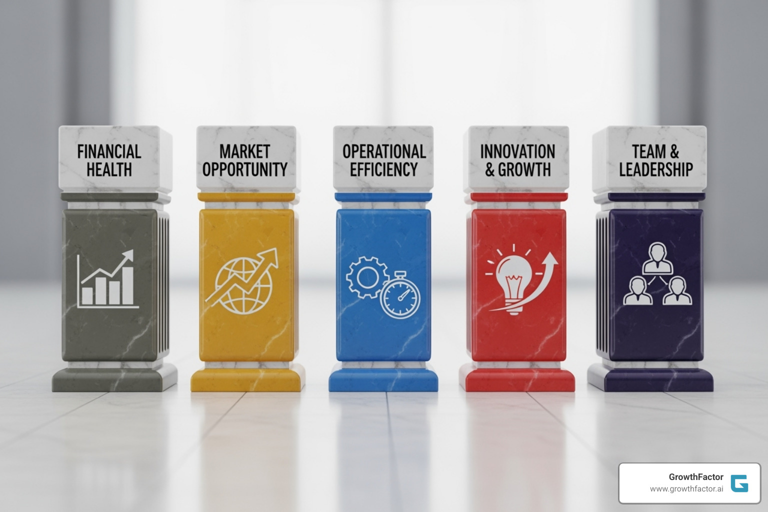 Graphic illustrating the five pillars of the Franchise 500: Costs & Fees, Support, Size & Growth, Brand Strength, Financial Strength - entrepreneur franchise 500 Graphic illustrating the five pillars of the Franchise 500: Costs & Fees, Support, Size & Growth, Brand Strength, Financial Strength - entrepreneur franchise 500