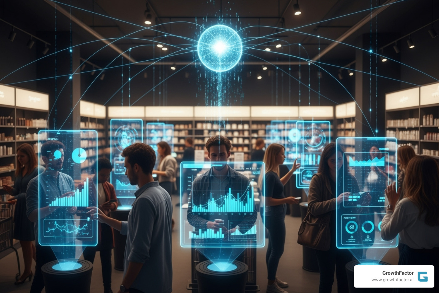 Customer journey map with AI touchpoints — AI powered retail analytics