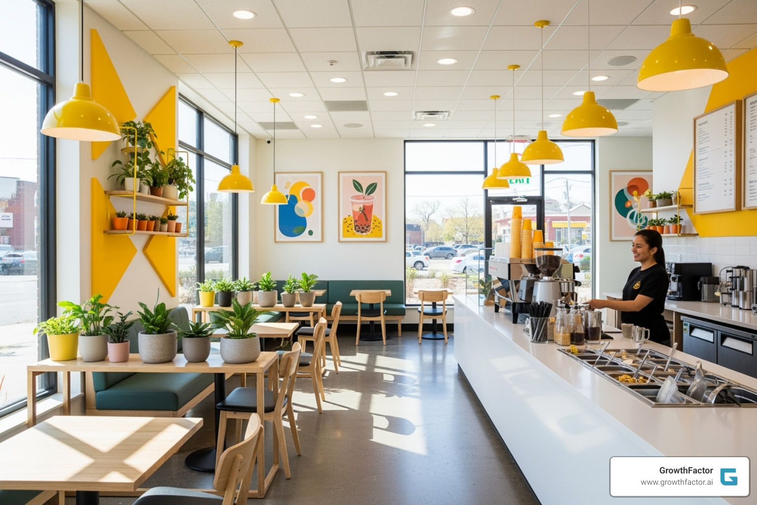 Happy Lemon's bright and cheerful branding - boba tea franchise