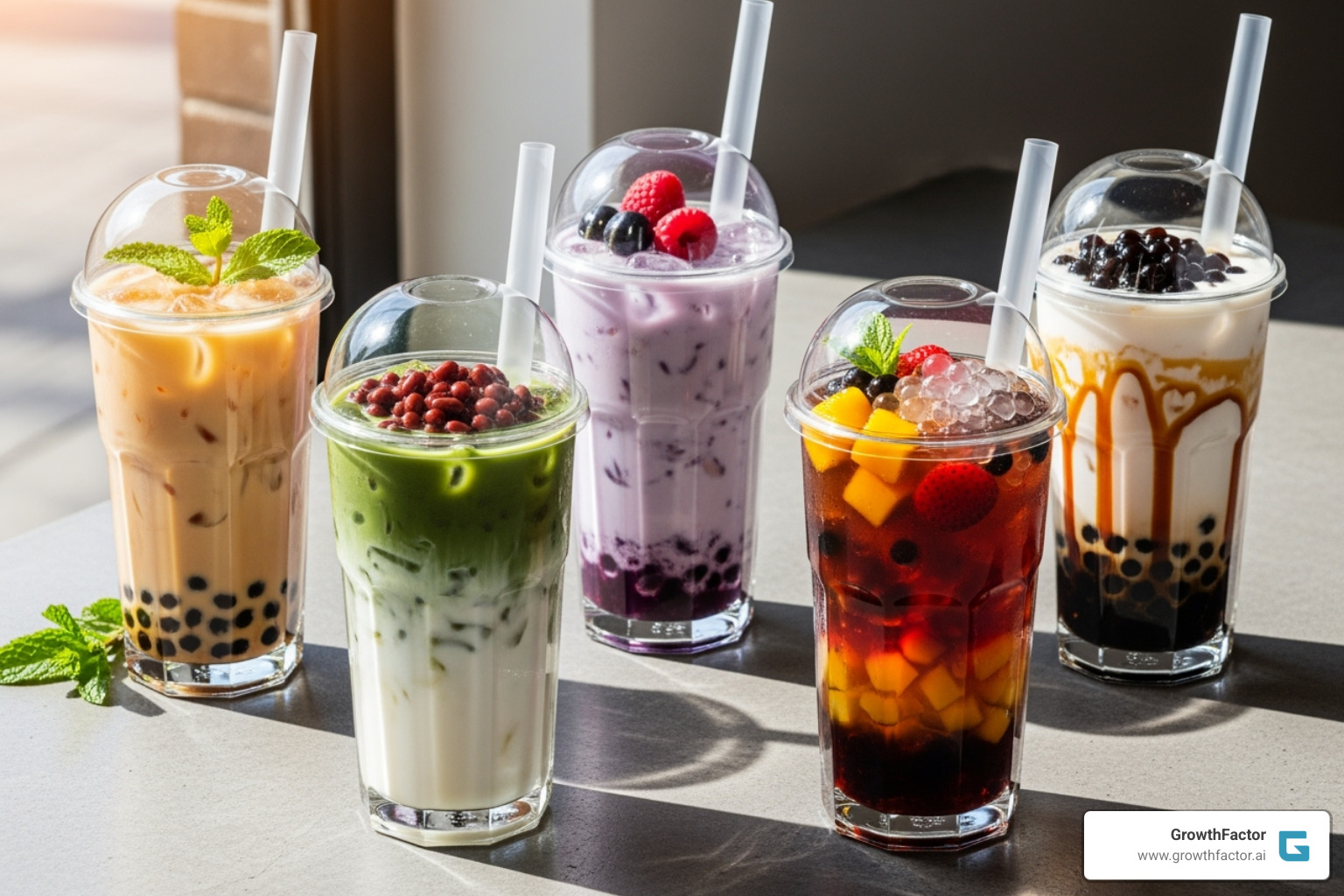Gong cha's premium tea products - boba tea franchise