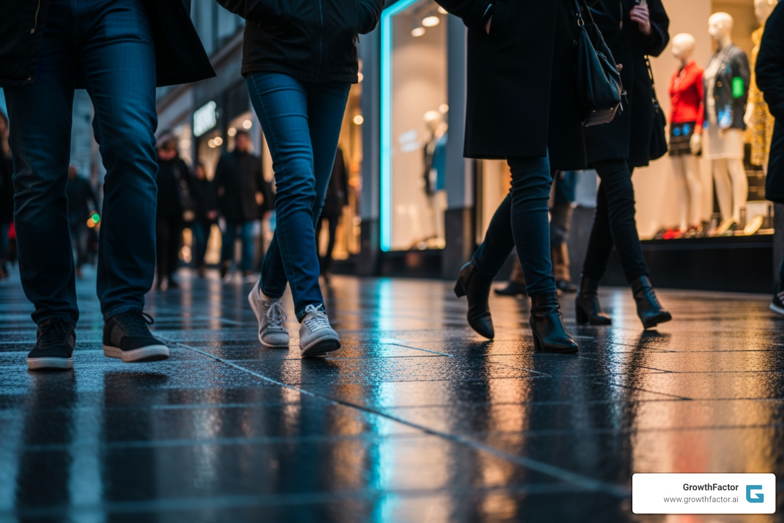 retail analytics dashboard showing key metrics - Retail Foot Traffic Data