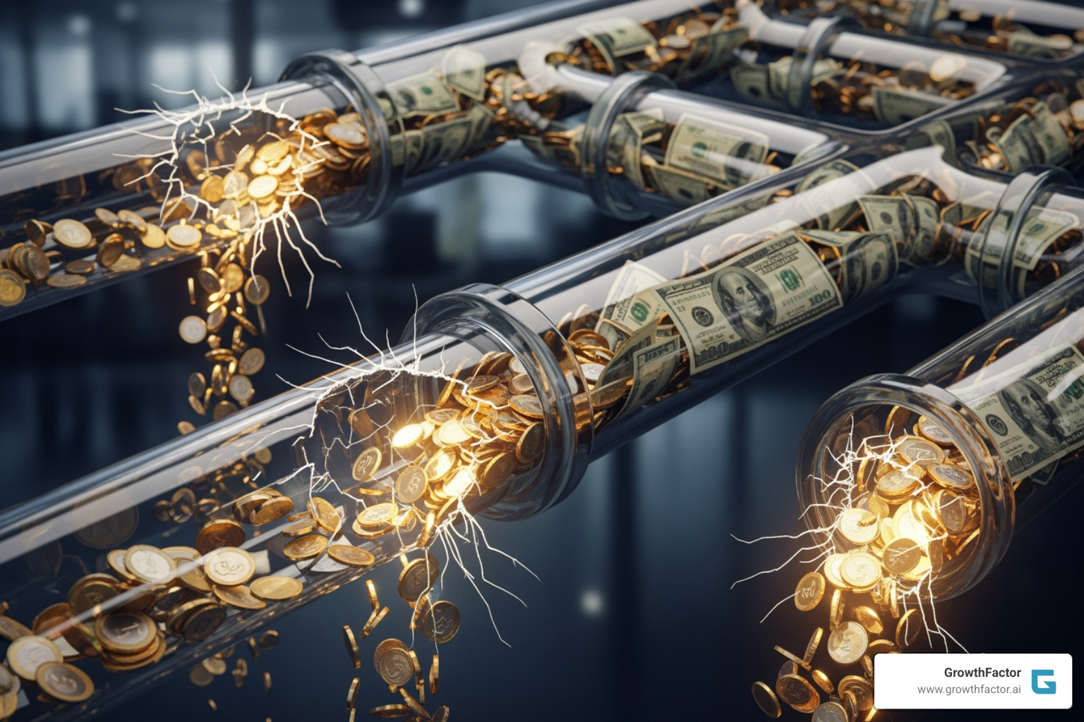 sales pipeline with leaks - deal management software