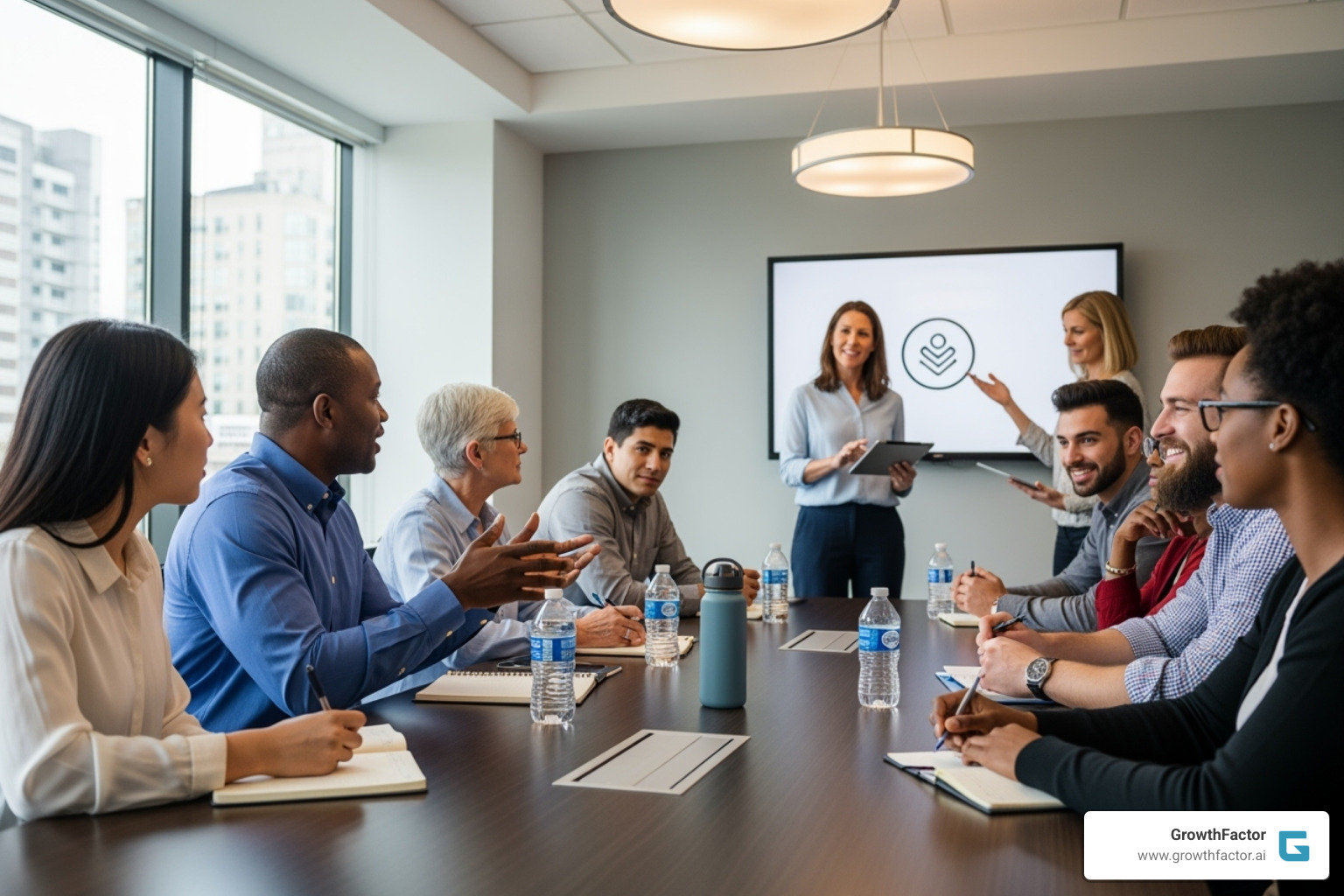 Diverse group of people in a focus group setting - retail market research Diverse group of people in a focus group setting - retail market research