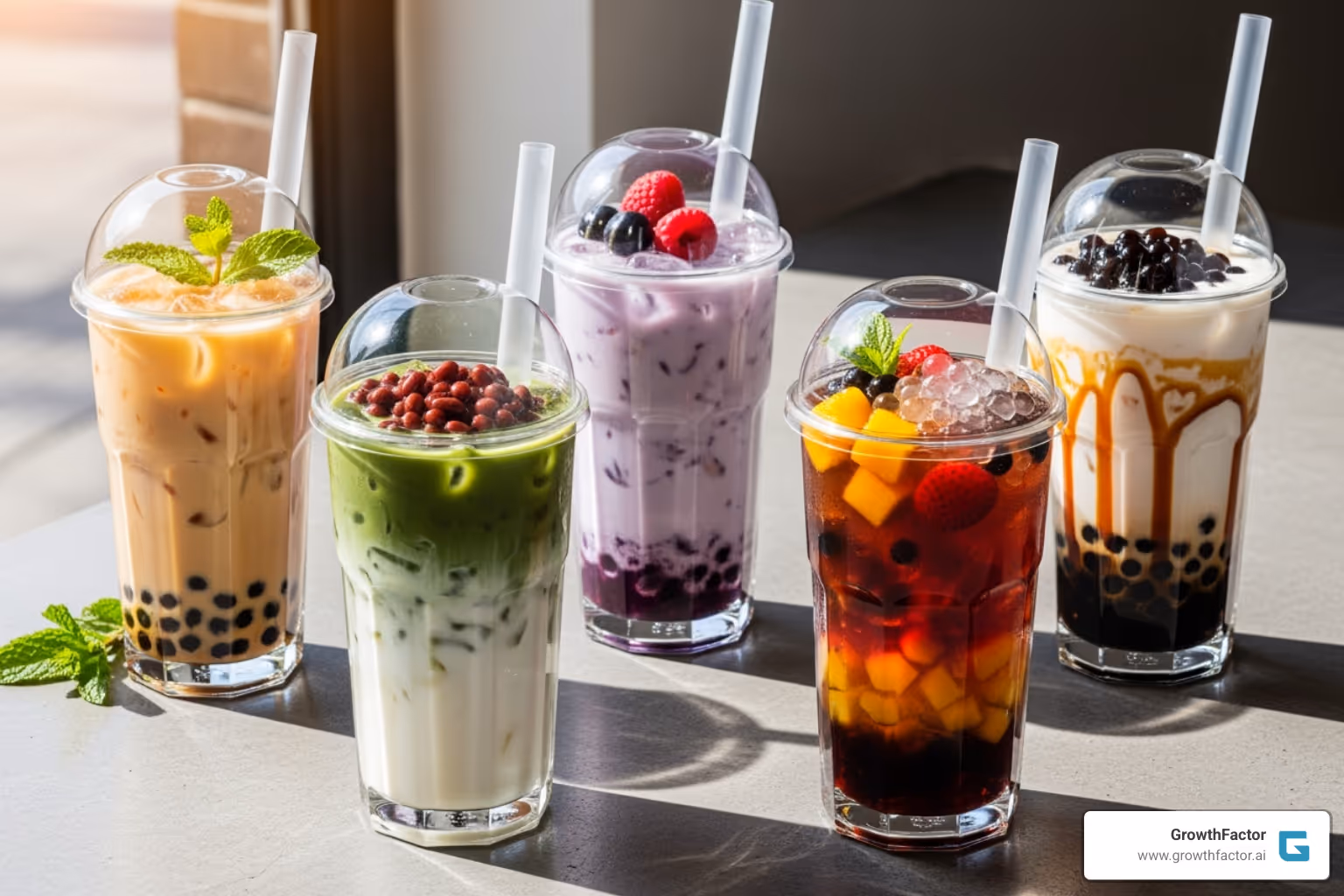 Gong cha's premium tea products - boba tea franchise