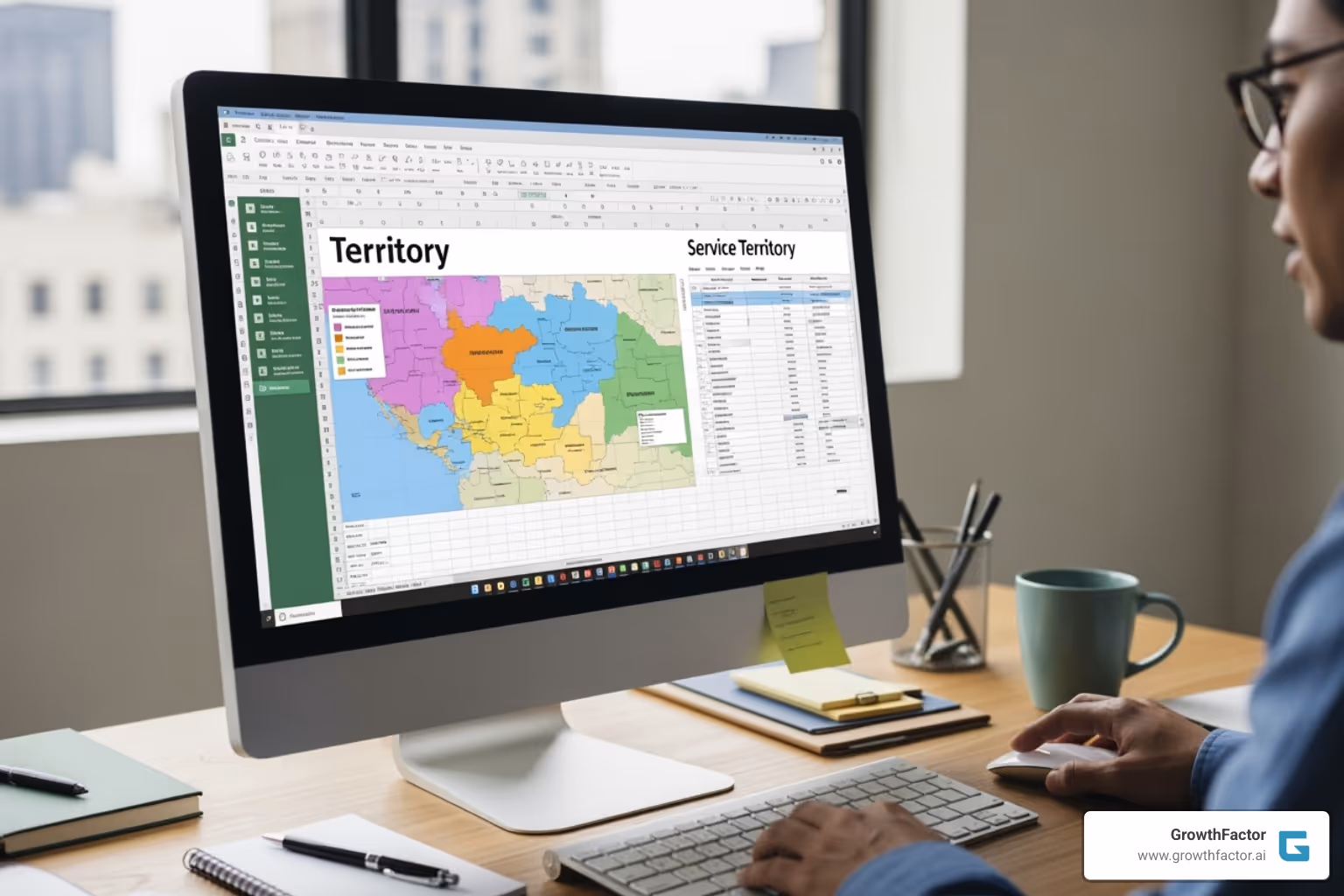 Excel ribbon showing Insert > Maps > Filled Map - how to create a territory map in excel