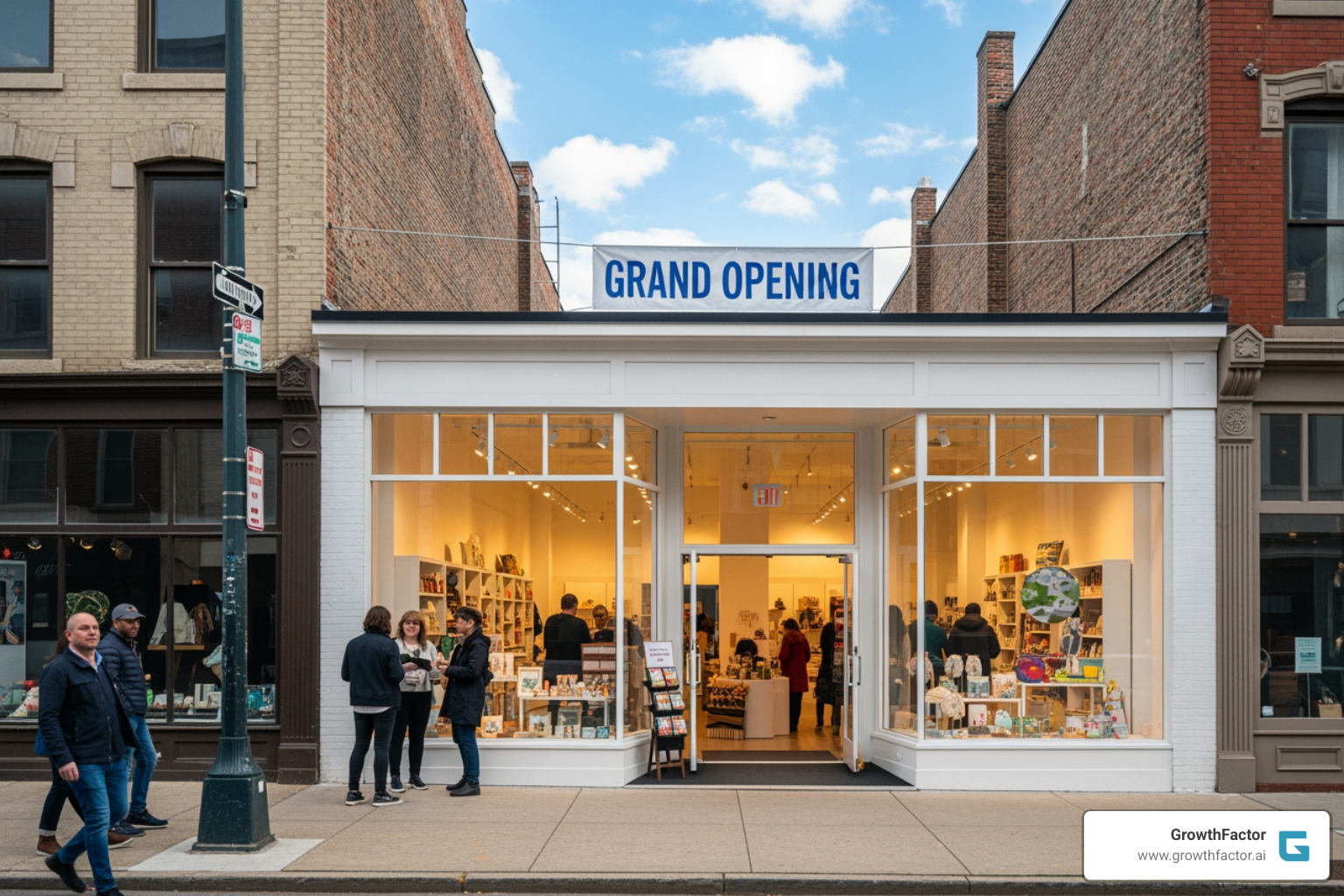 once-vacant storefront now activated with a vibrant pop-up - pop up real estate