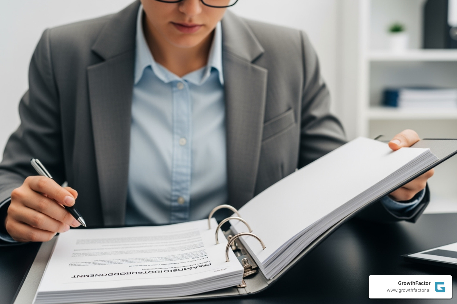 person reviewing franchise disclosure document - real estate franchises