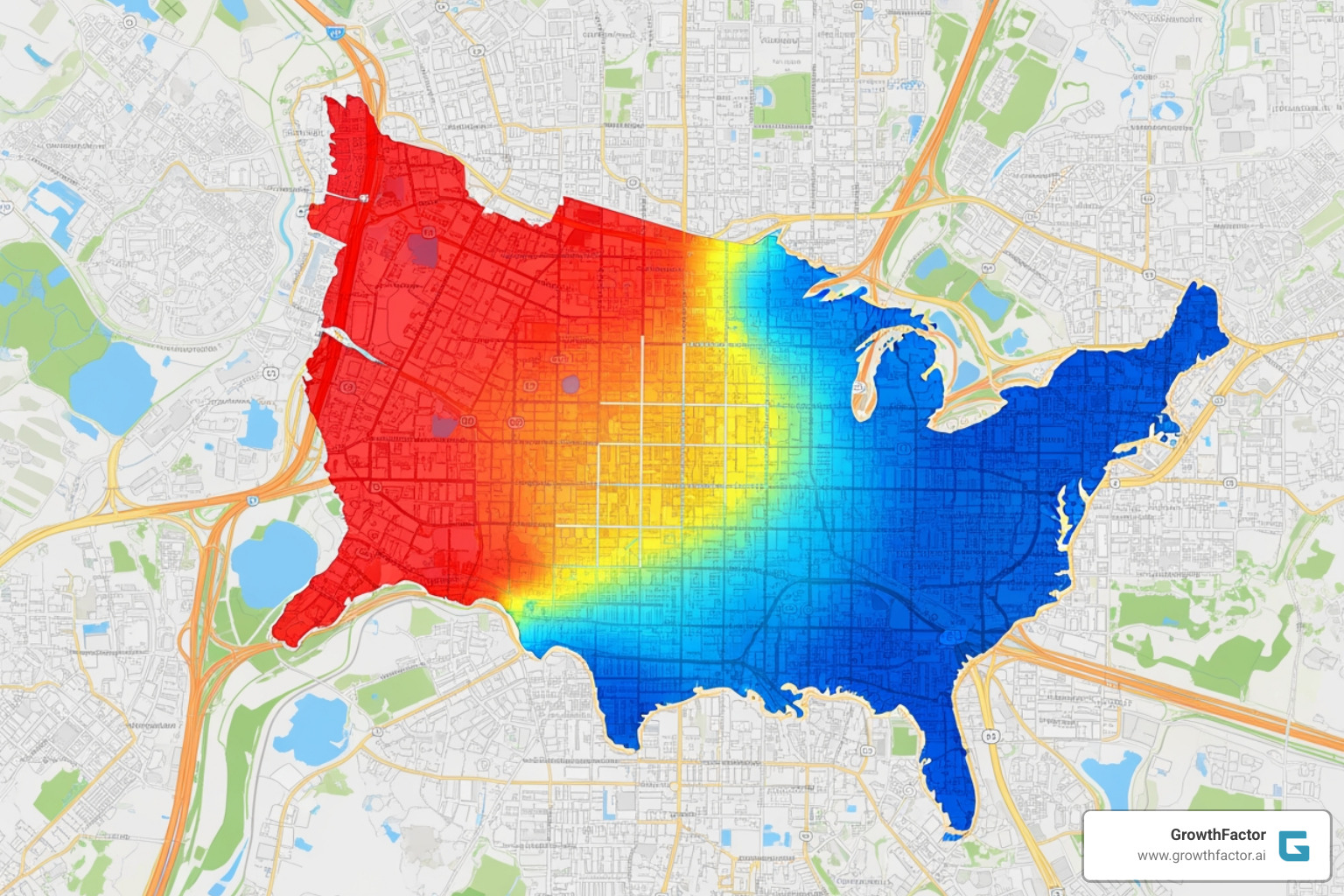 site selection heatmap showing high potential retail zones - GIS for retail site selection heatmap showing high potential retail zones - GIS for retail