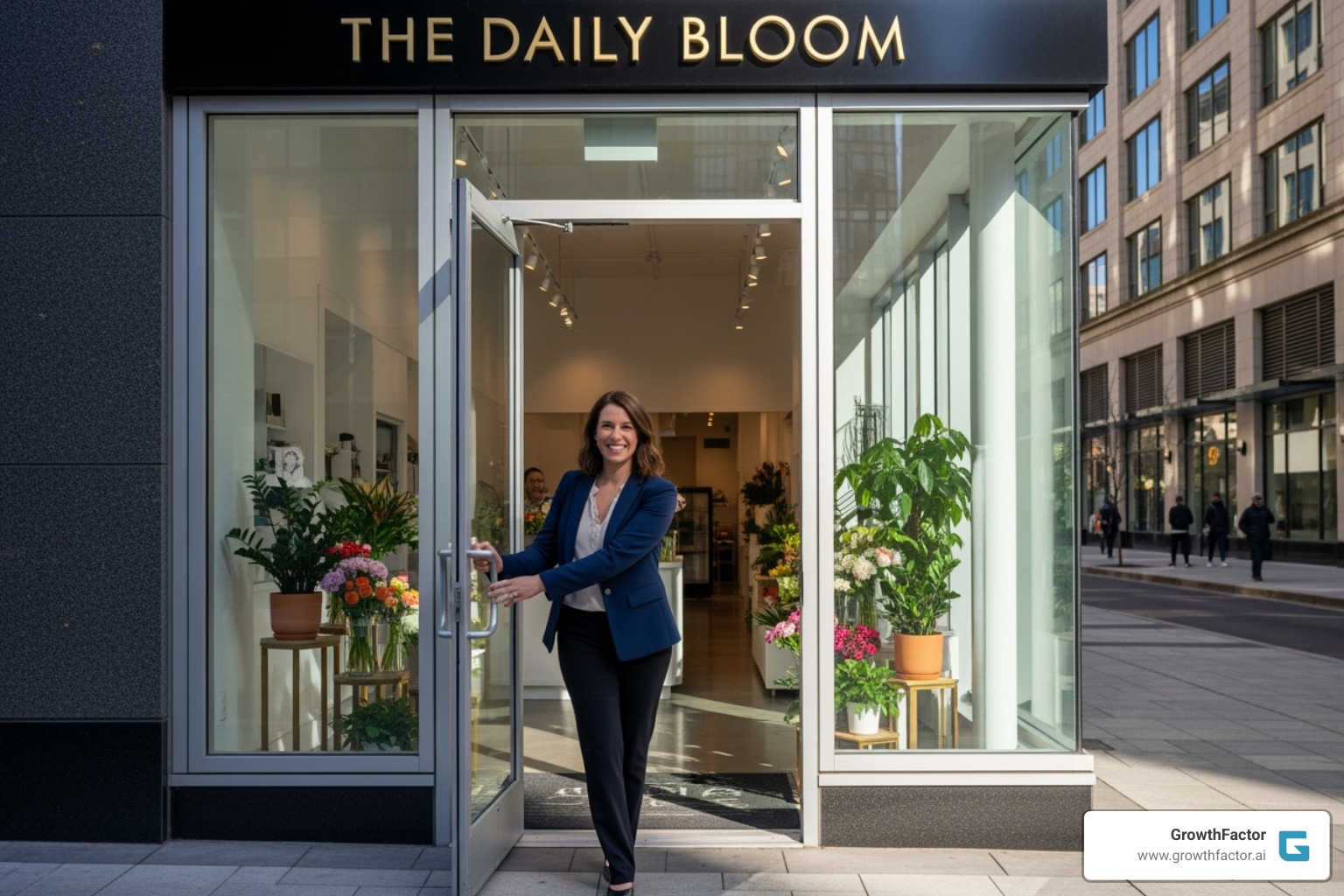 Business owner opening the door to their new retail space - Property due diligence