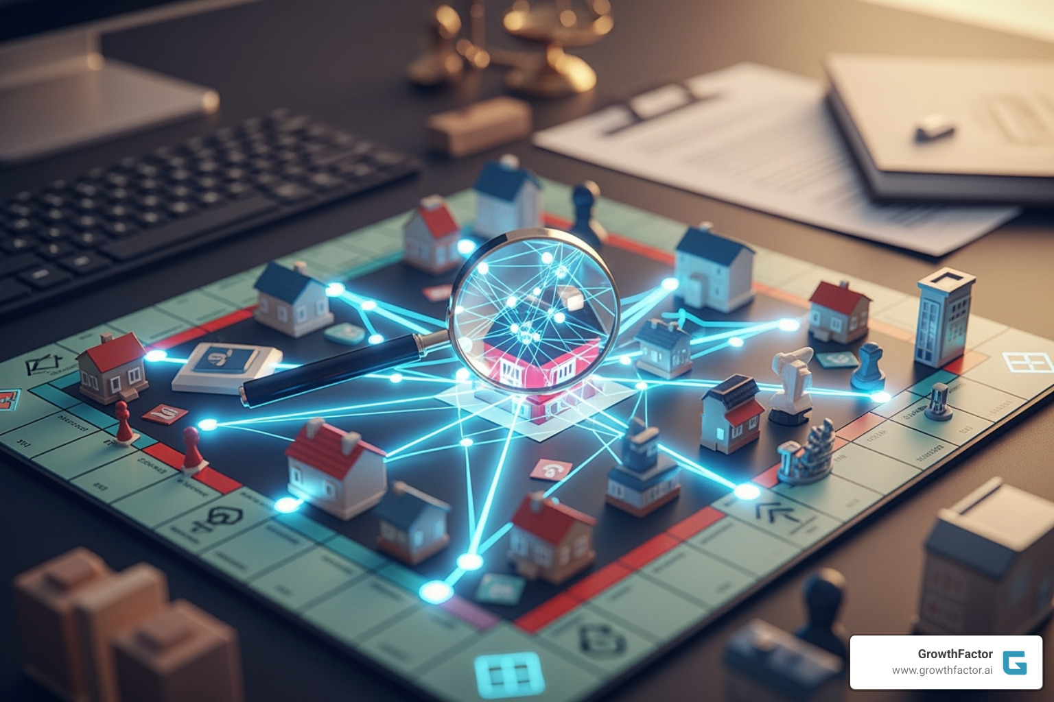 collage showcasing software features - real estate transaction tracking