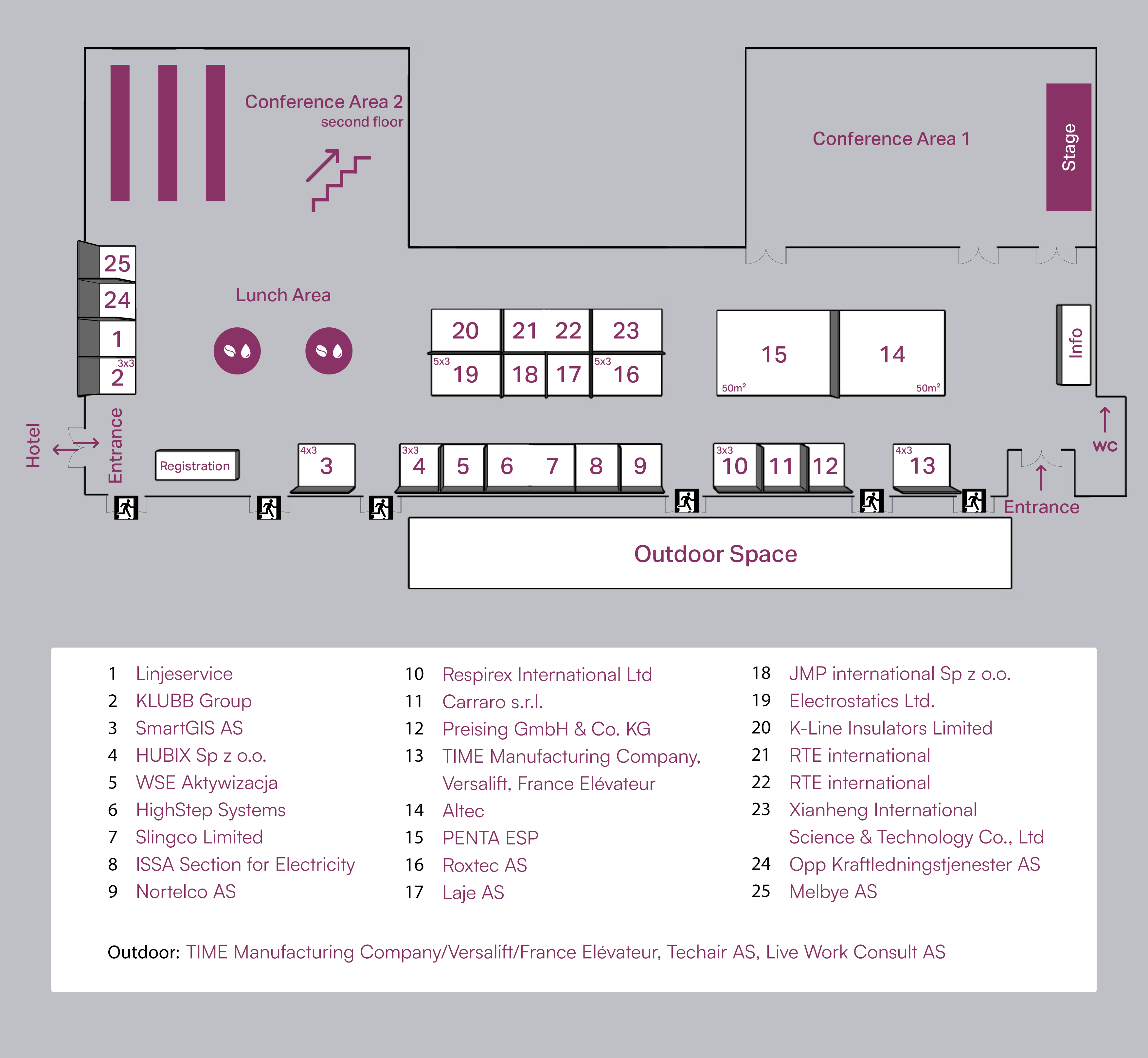 First floor stand map