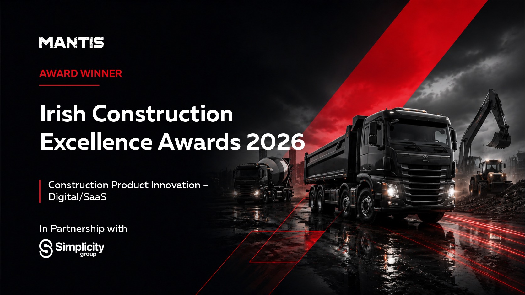 MANTIS Wins Irish Construction Excellence Award 2026