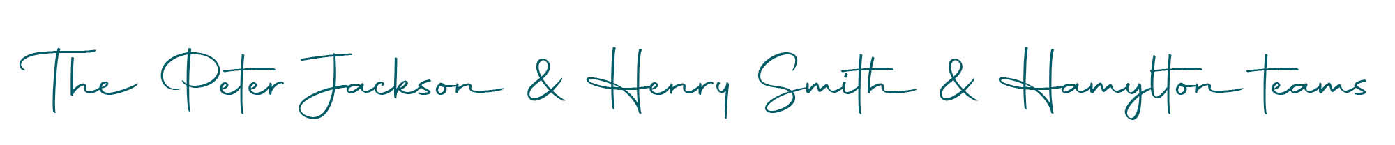 Peter Jackson & Henry Smith & Harryton team sign-off graphic