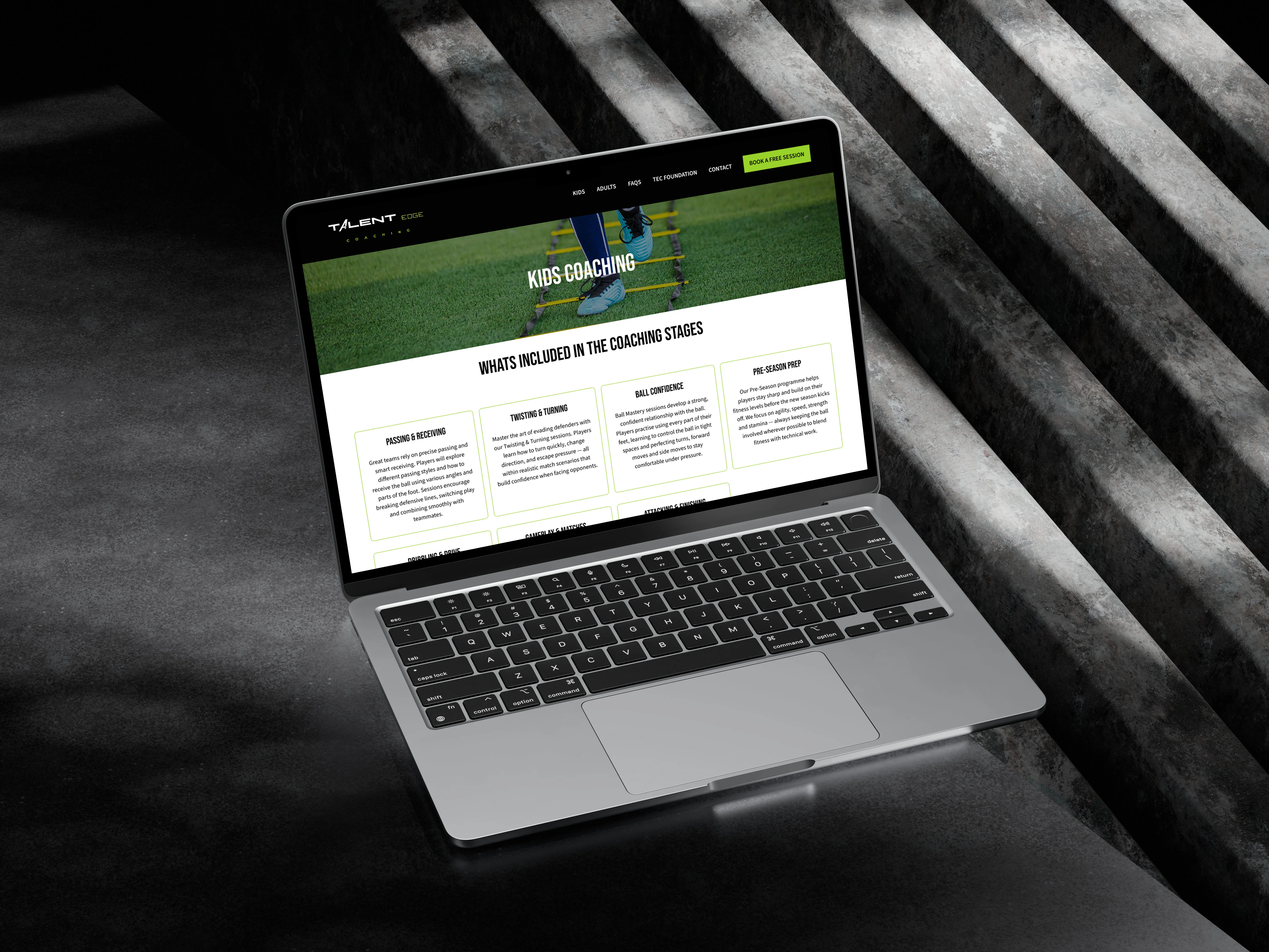 Talent Edge Coaching website designed by Chapter Two Studios