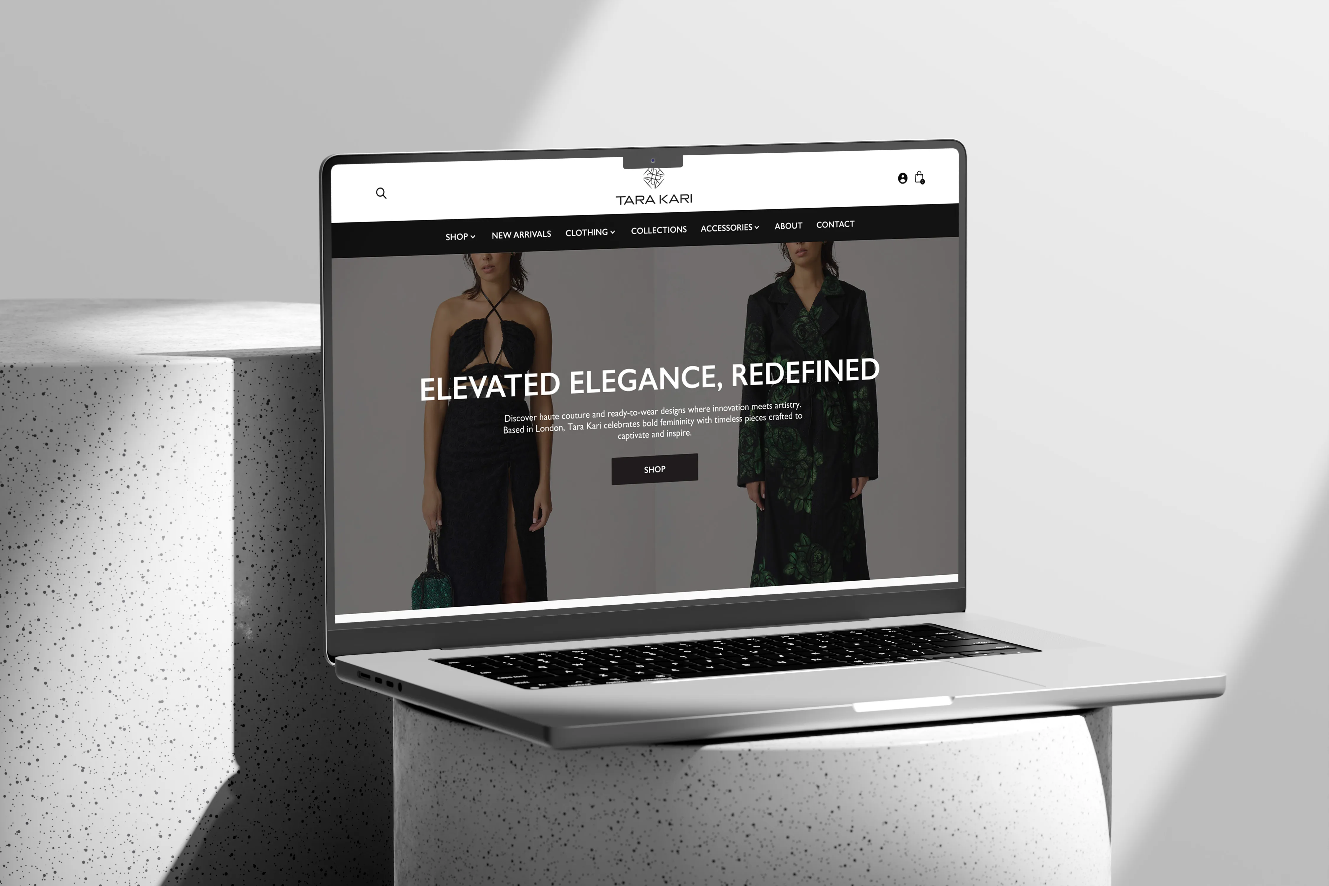 Tara Kari shopify website designed by Chapter Two Studios