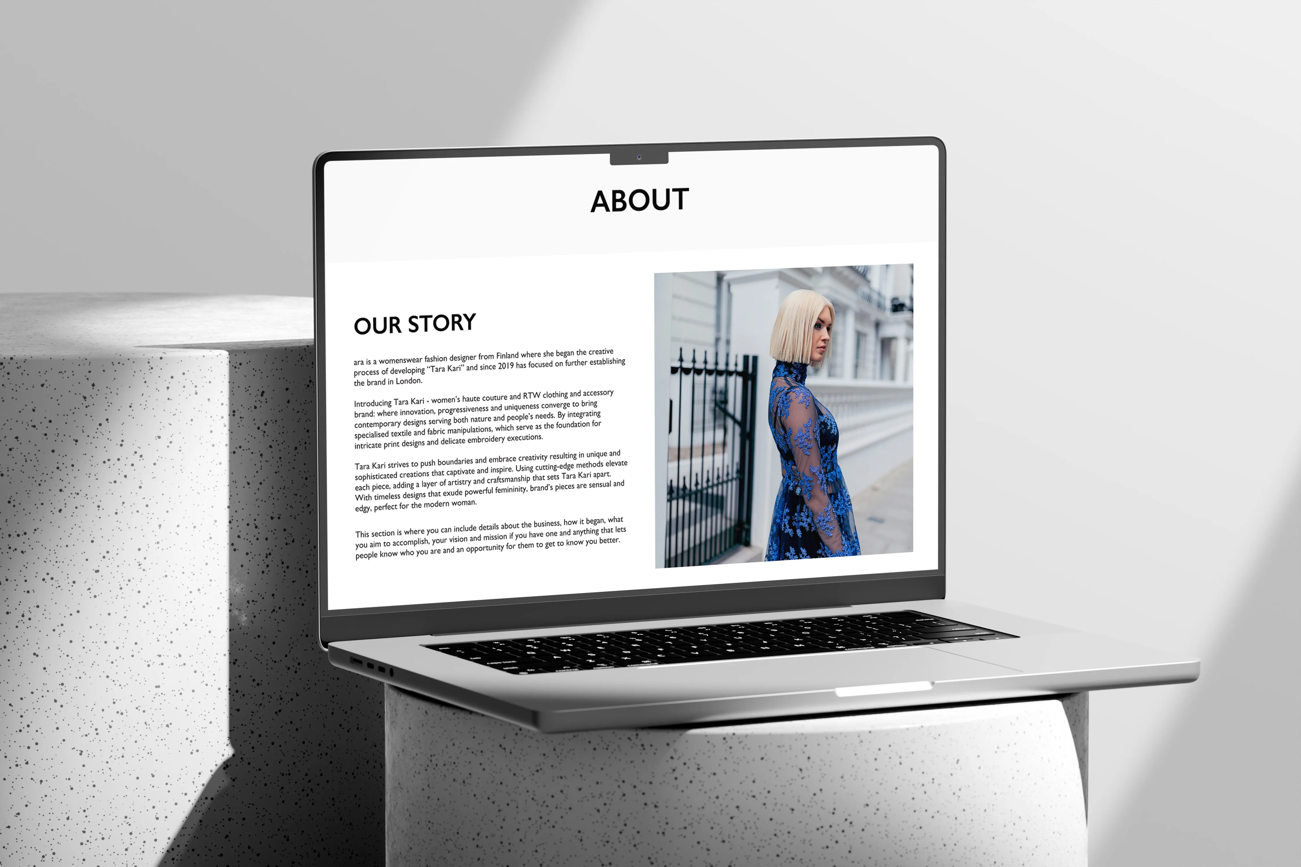 Tara Kari website designed by Chapter Two Studios