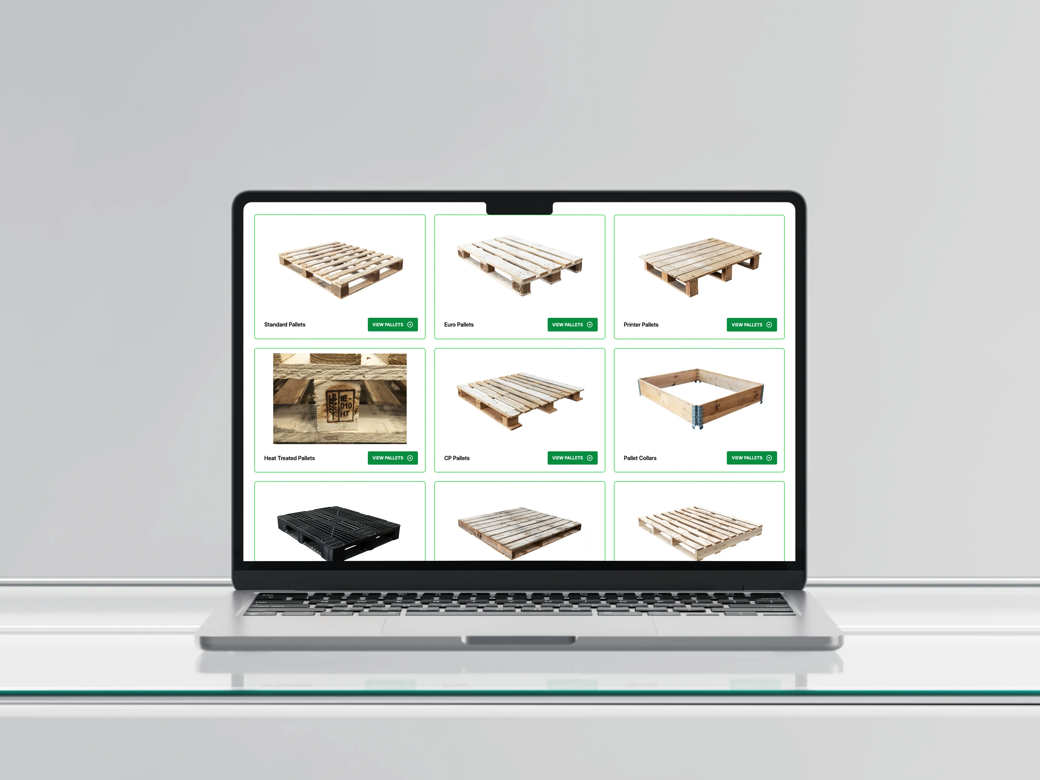 Theaker Pallets website designed by Chapter Two Studios