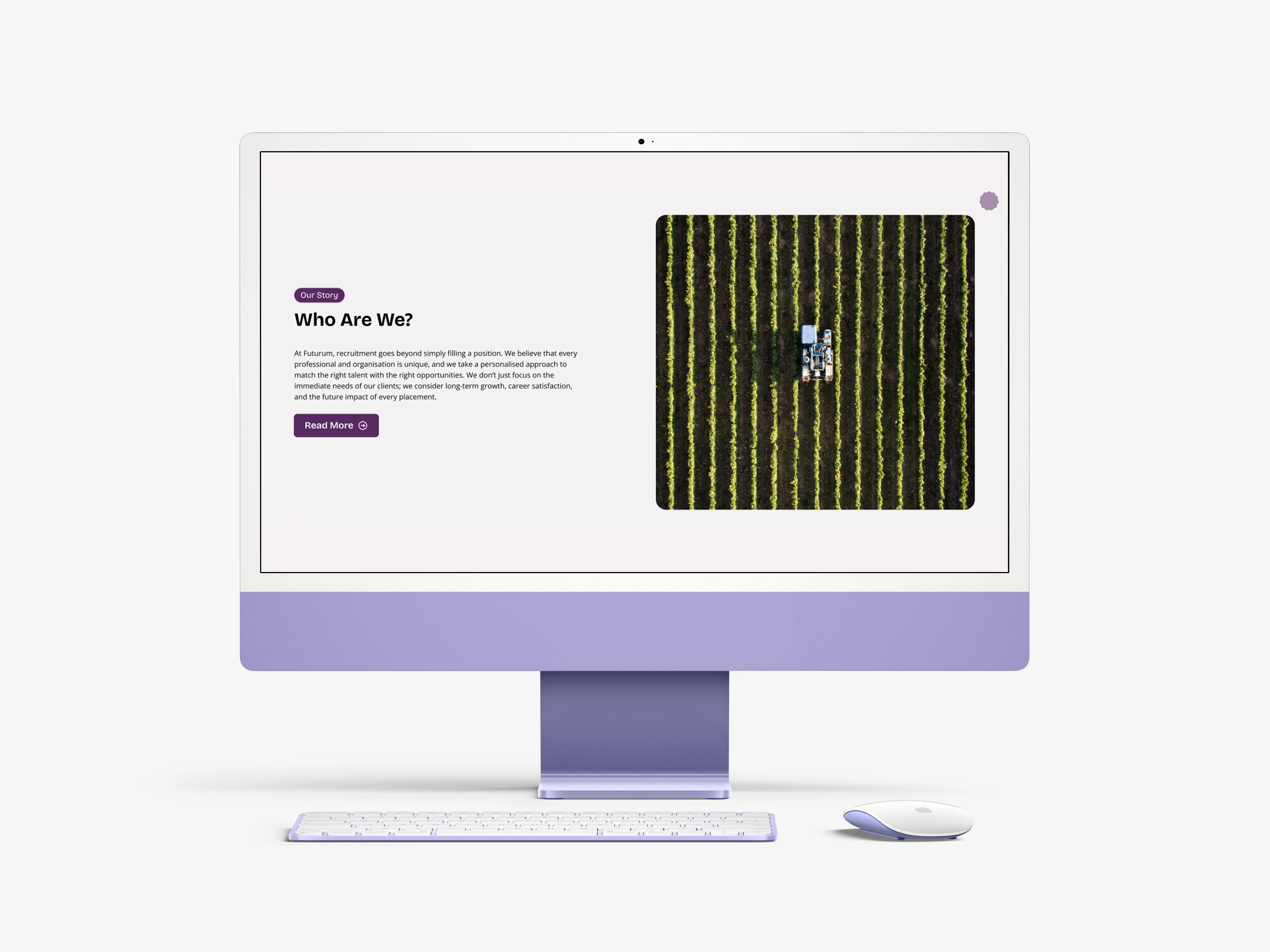 Futurum website designed by Chapter Two Studios