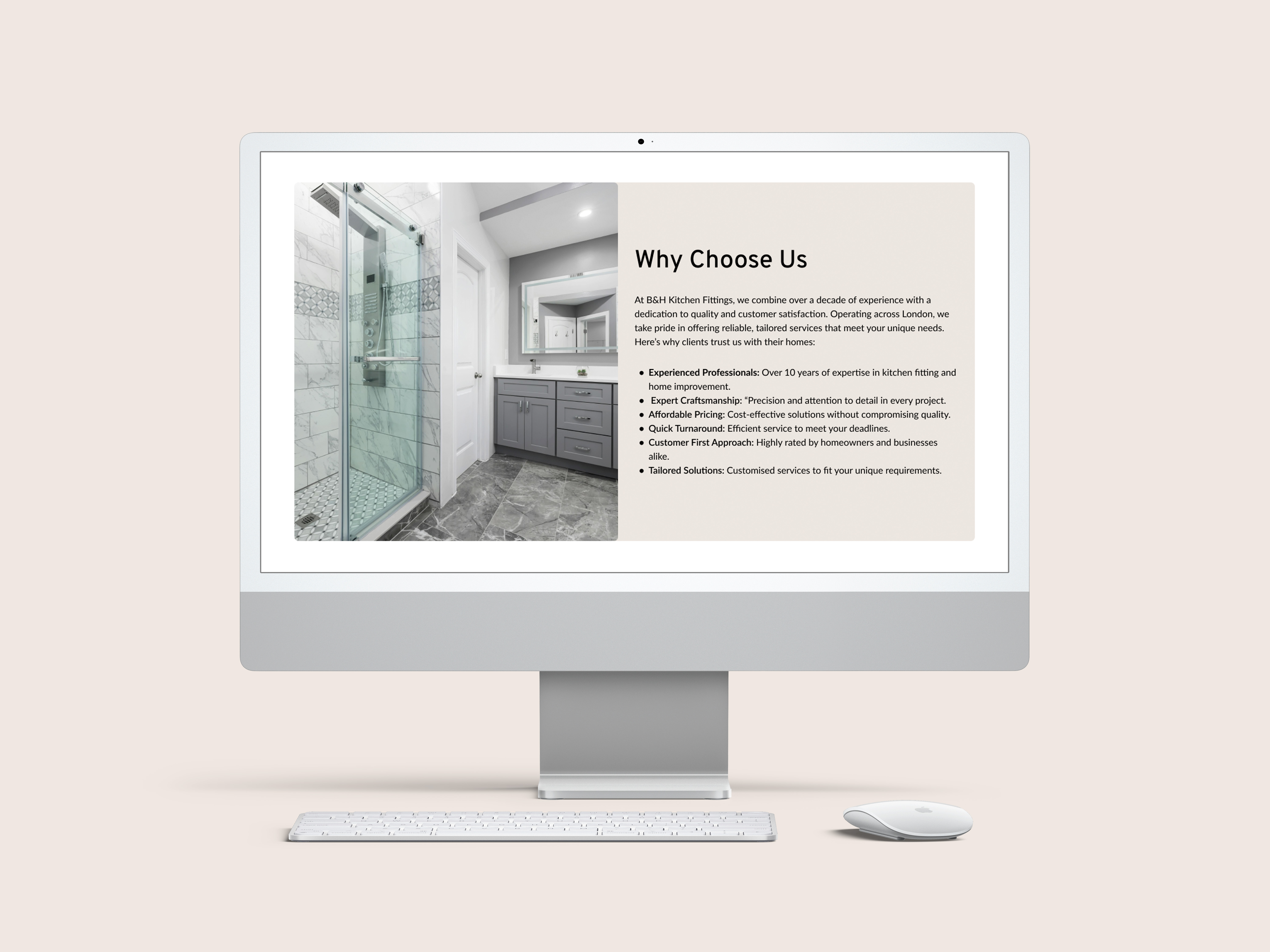 BH Installations website designed by Chapter Two Studios