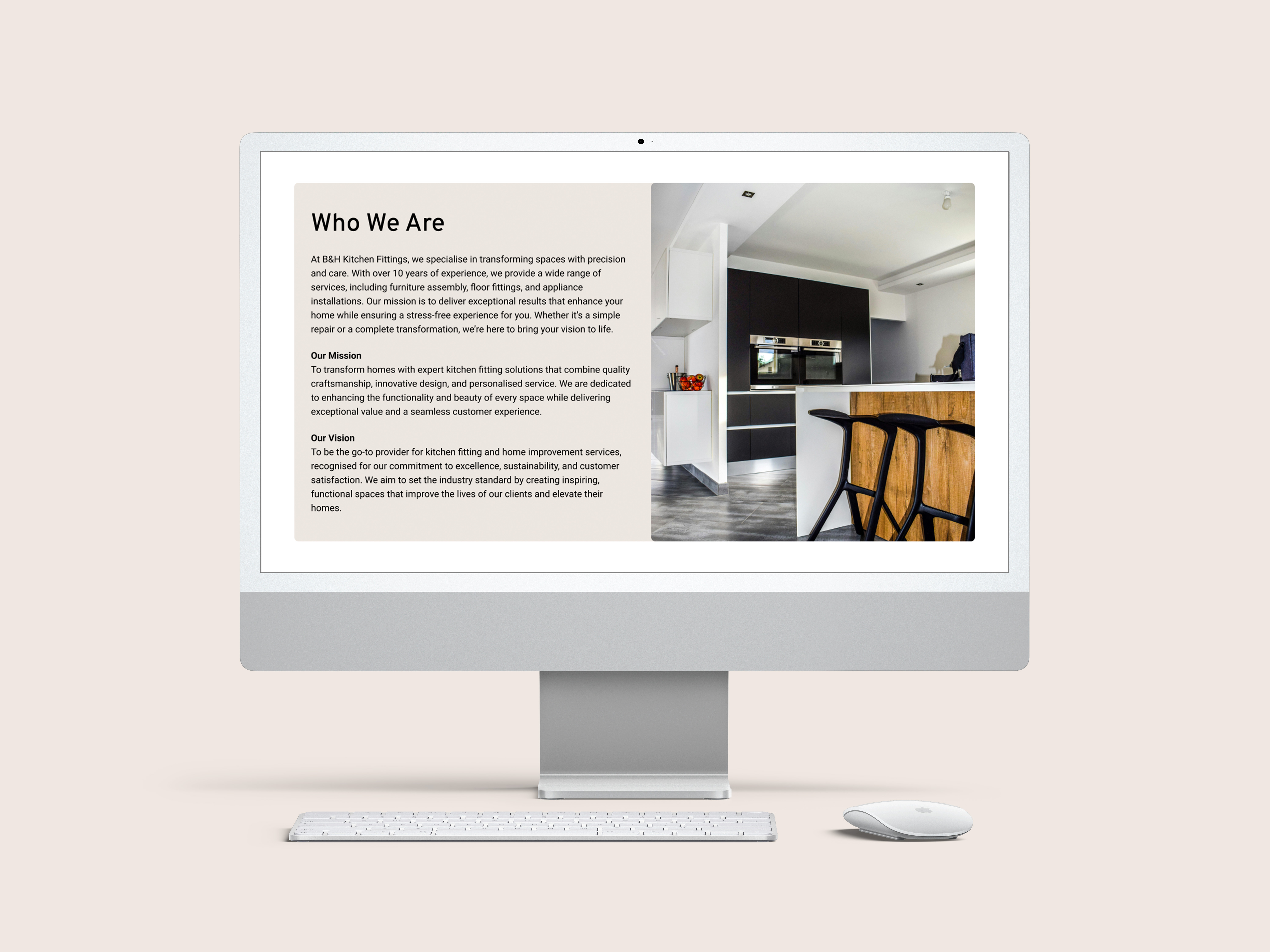 BH Installations website designed by Chapter Two Studios