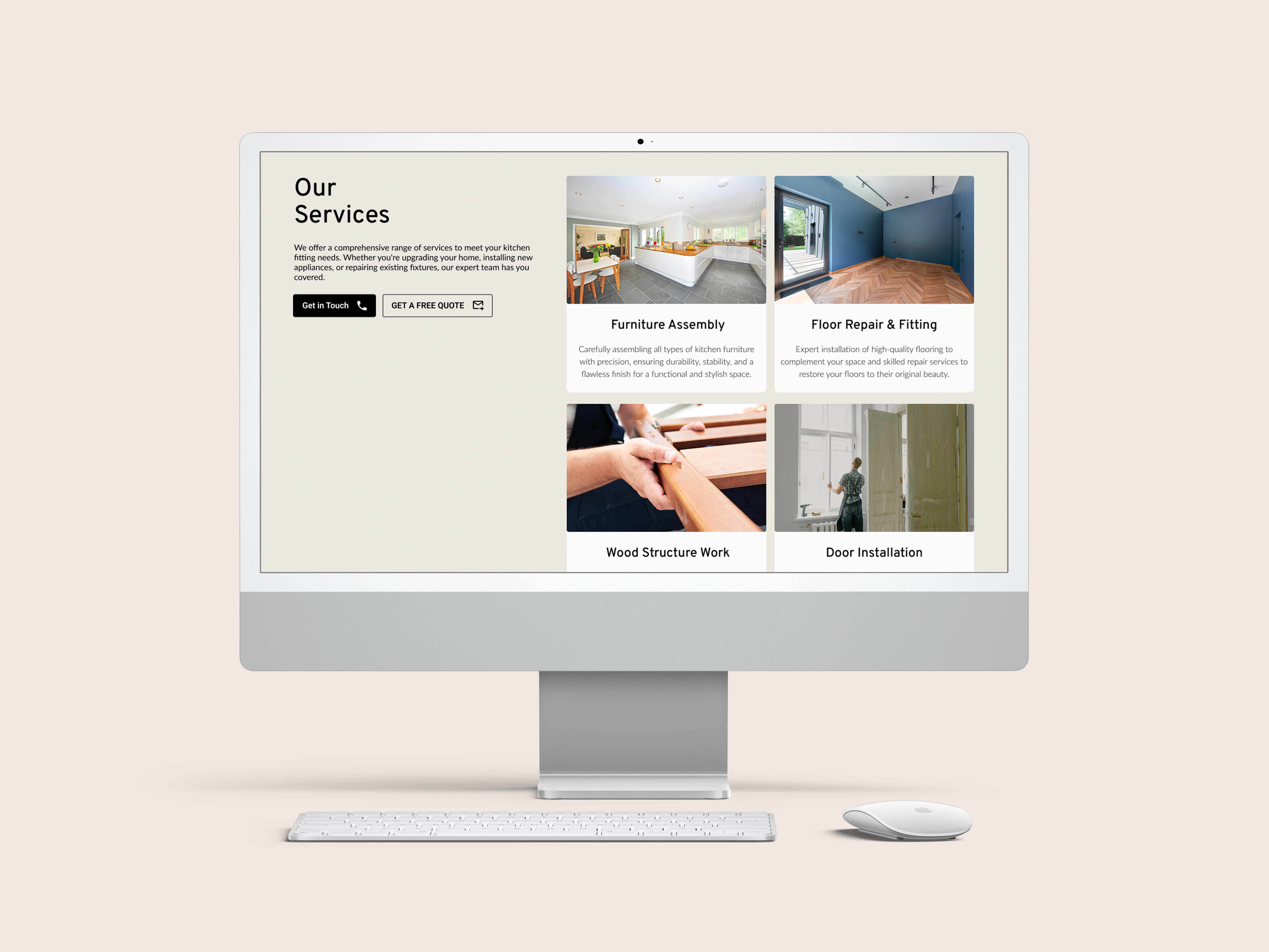 BH Installations website designed by Chapter Two Studios