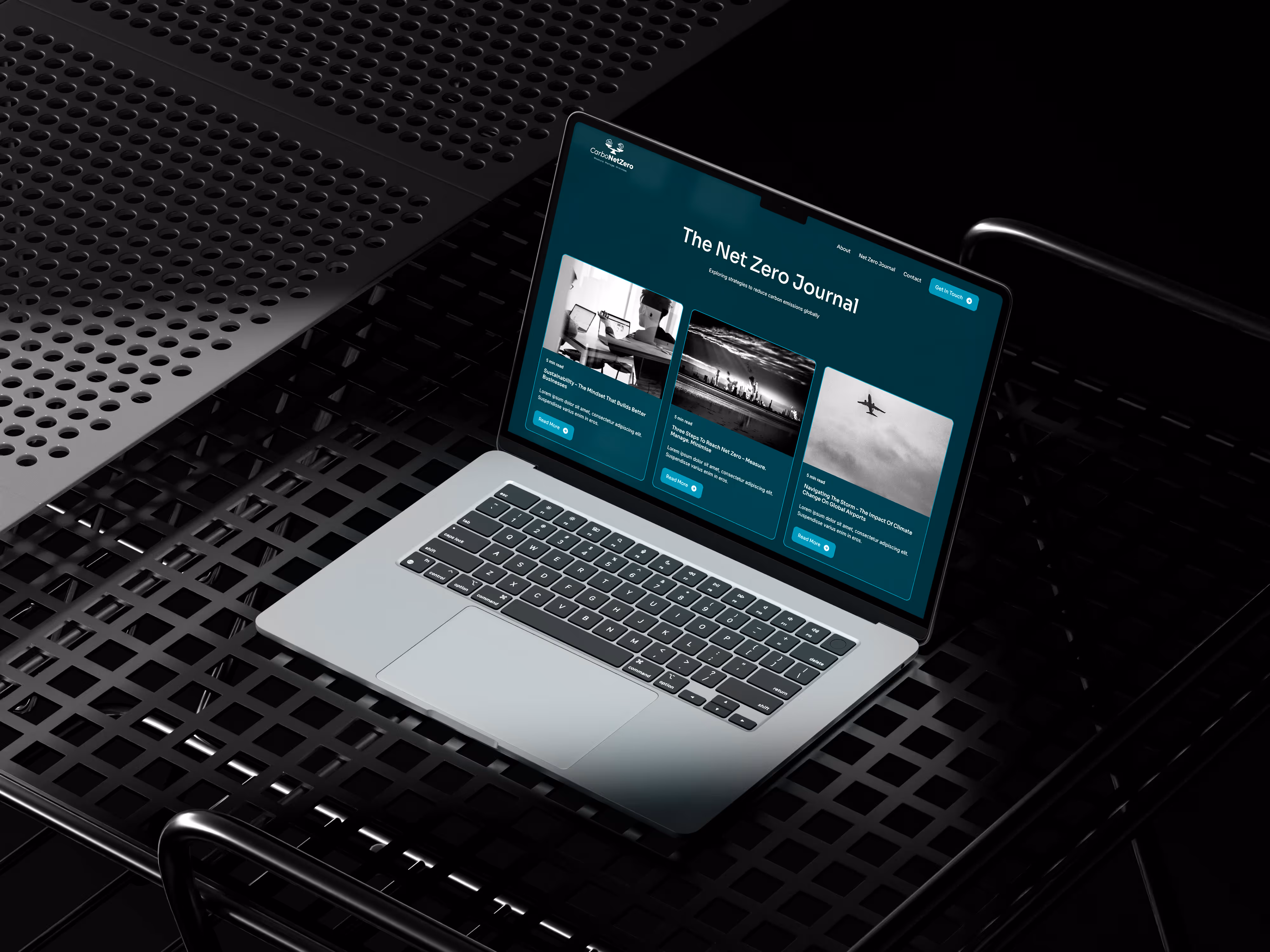 CarboNetZero website designed by Chapter Two Studios