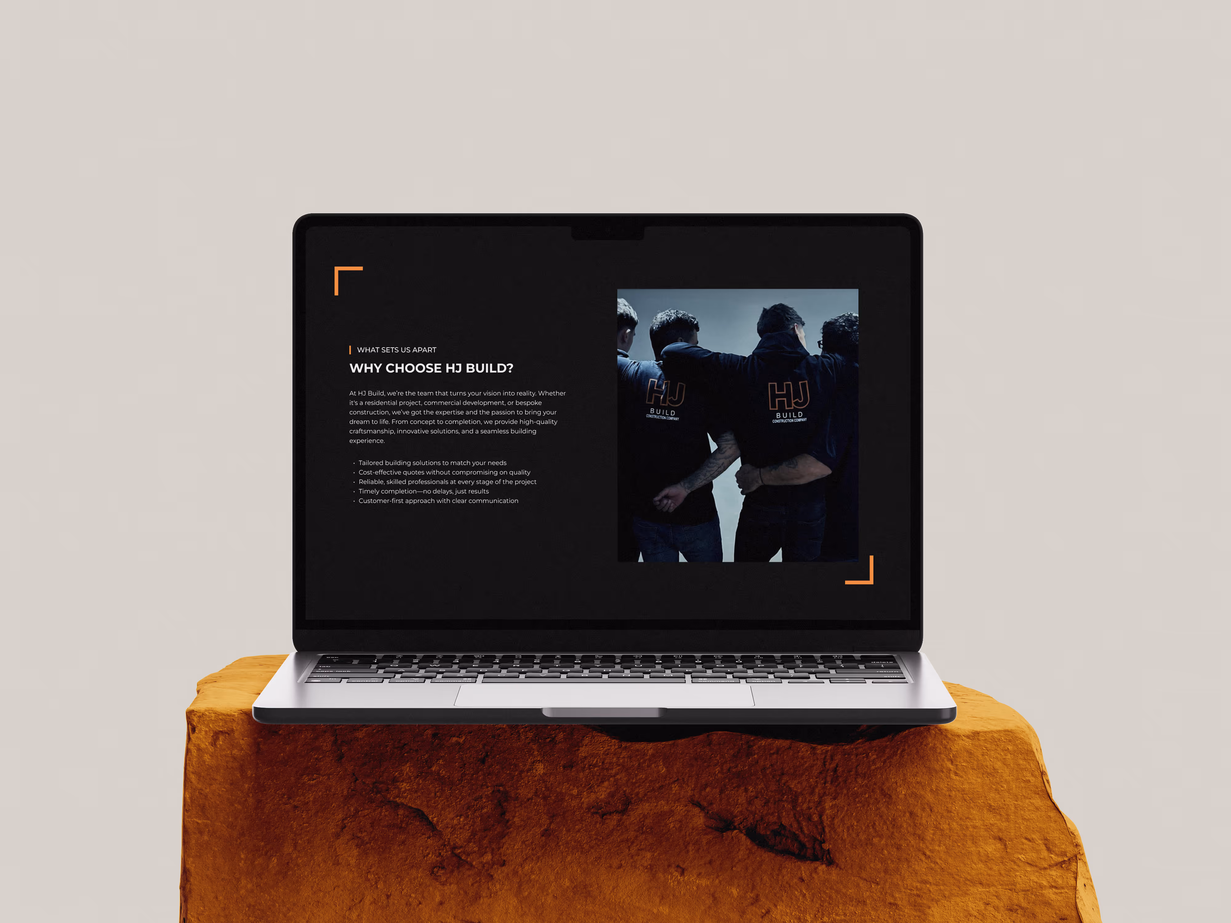 HJ Build Website designed by Chapter Two Studios