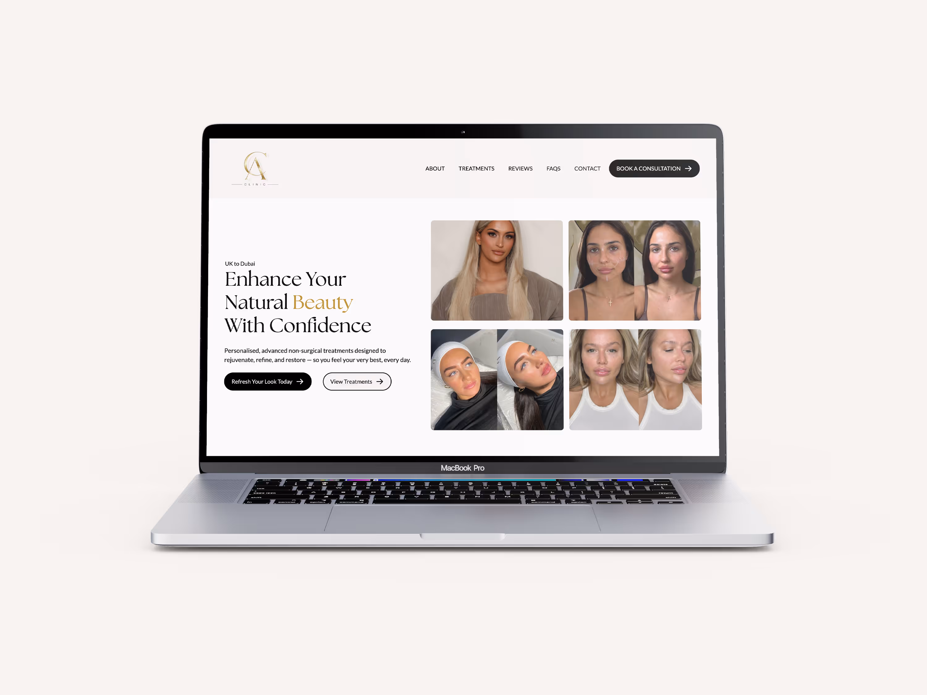 Ca Clinic website designed by Chapter Two Studios