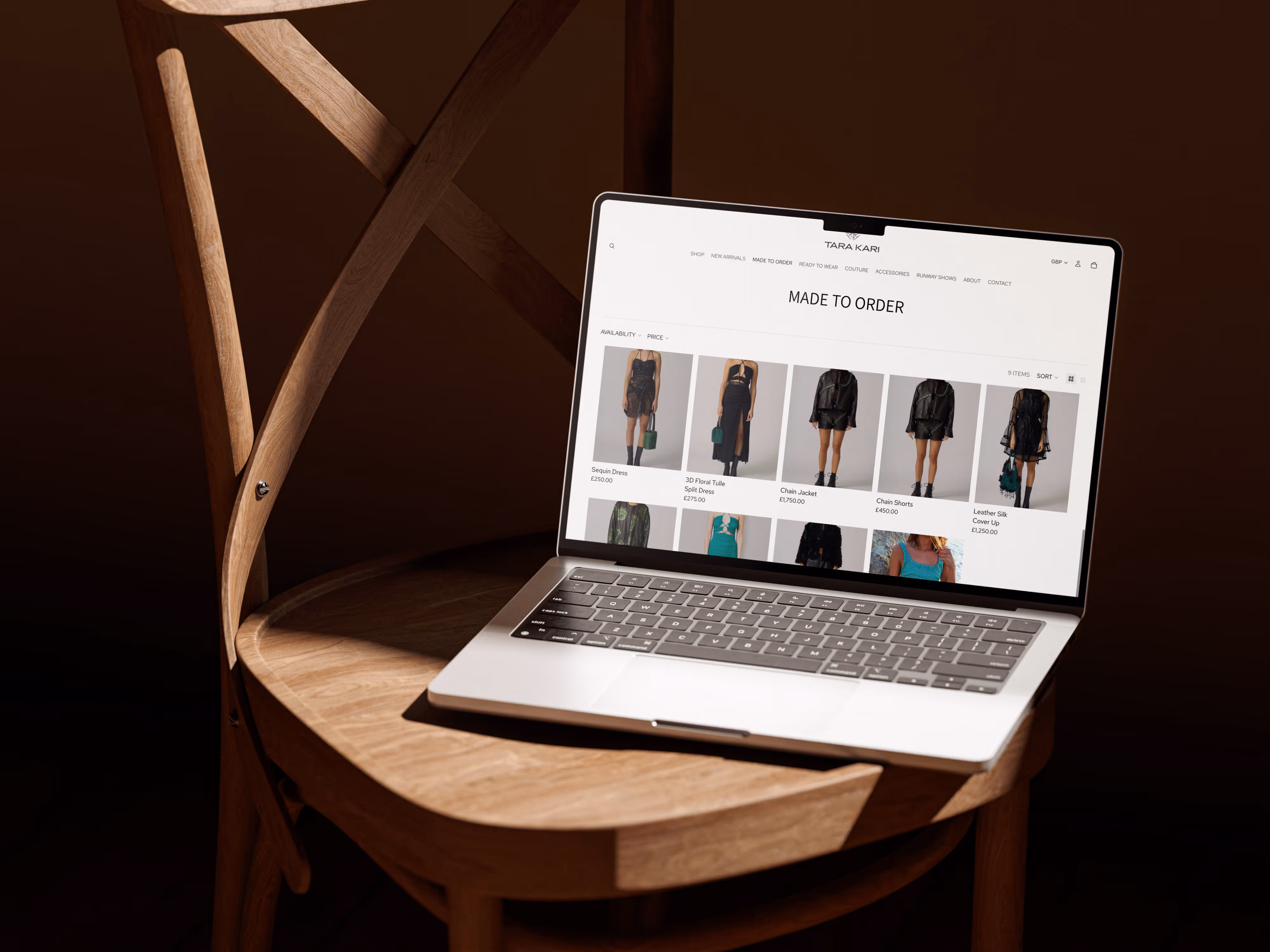 Tara Kari e-commerce clothing store built on Shopify 