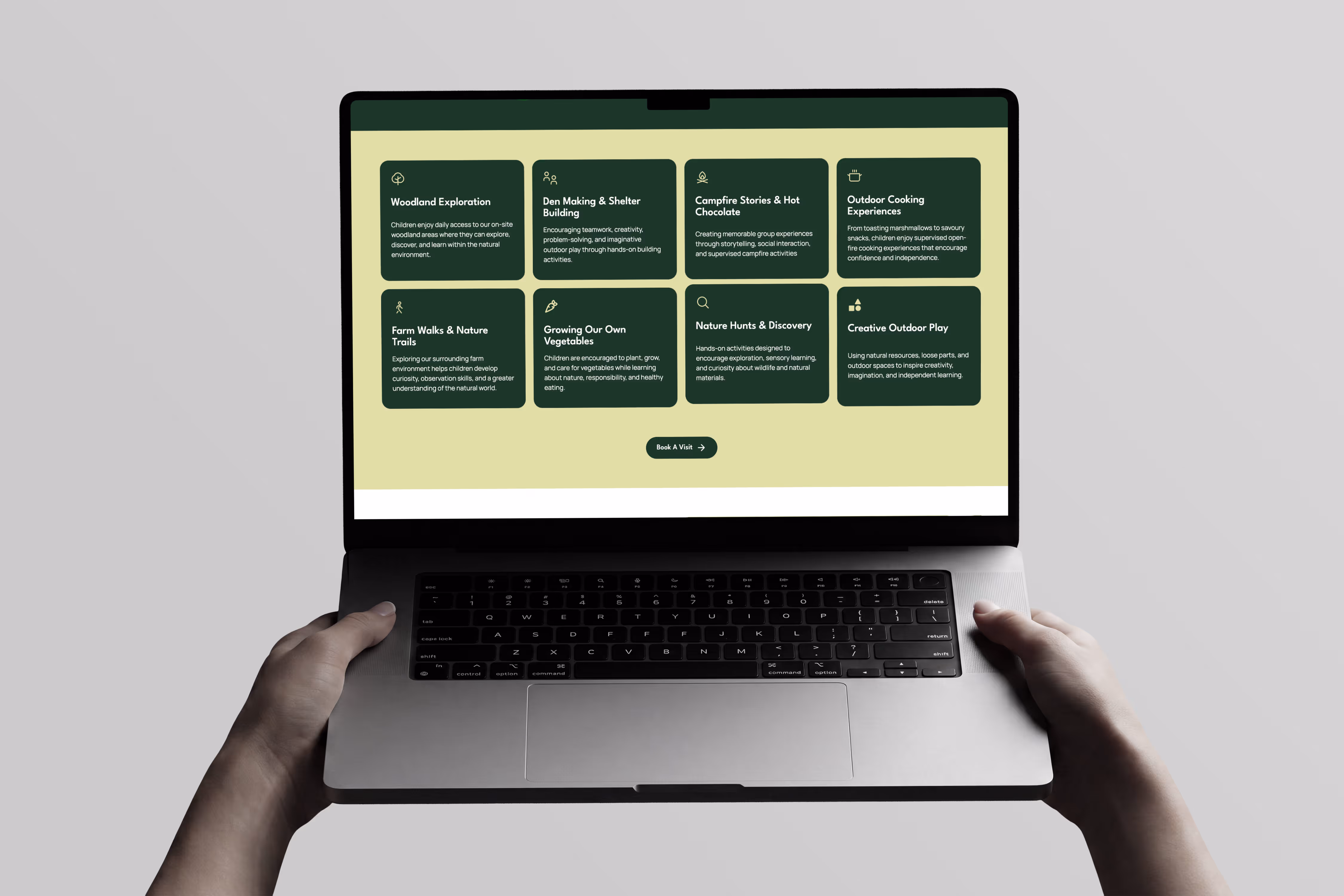 Little latham house website desinged by Chapter Two Studios