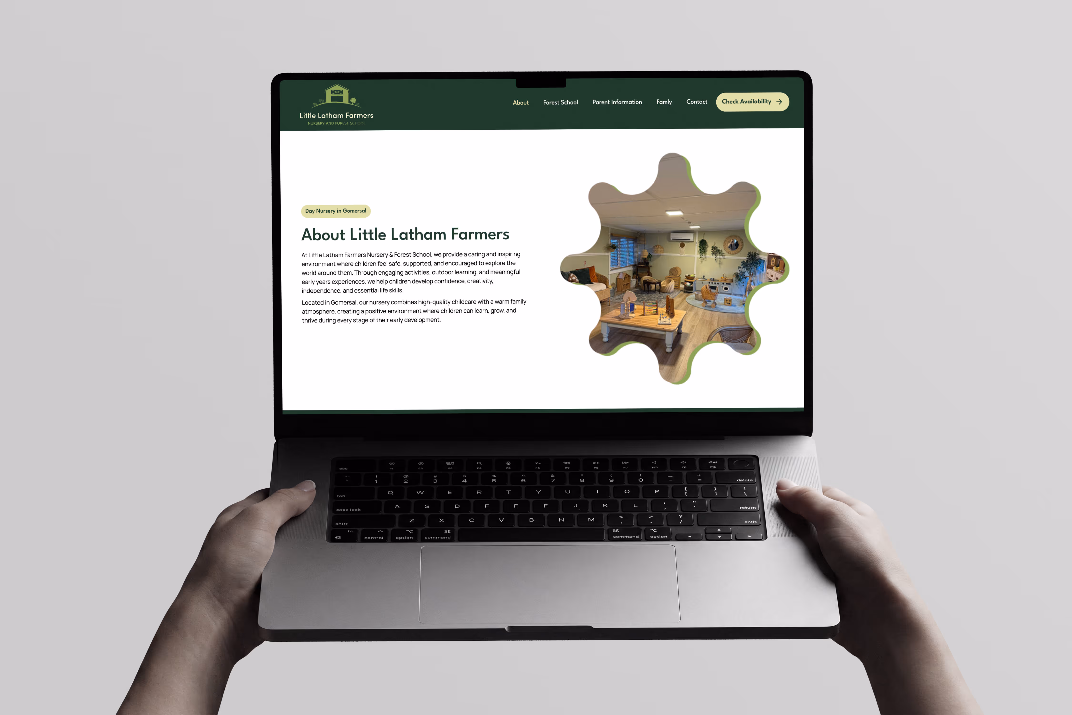 Little latham house website desinged by Chapter Two Studios