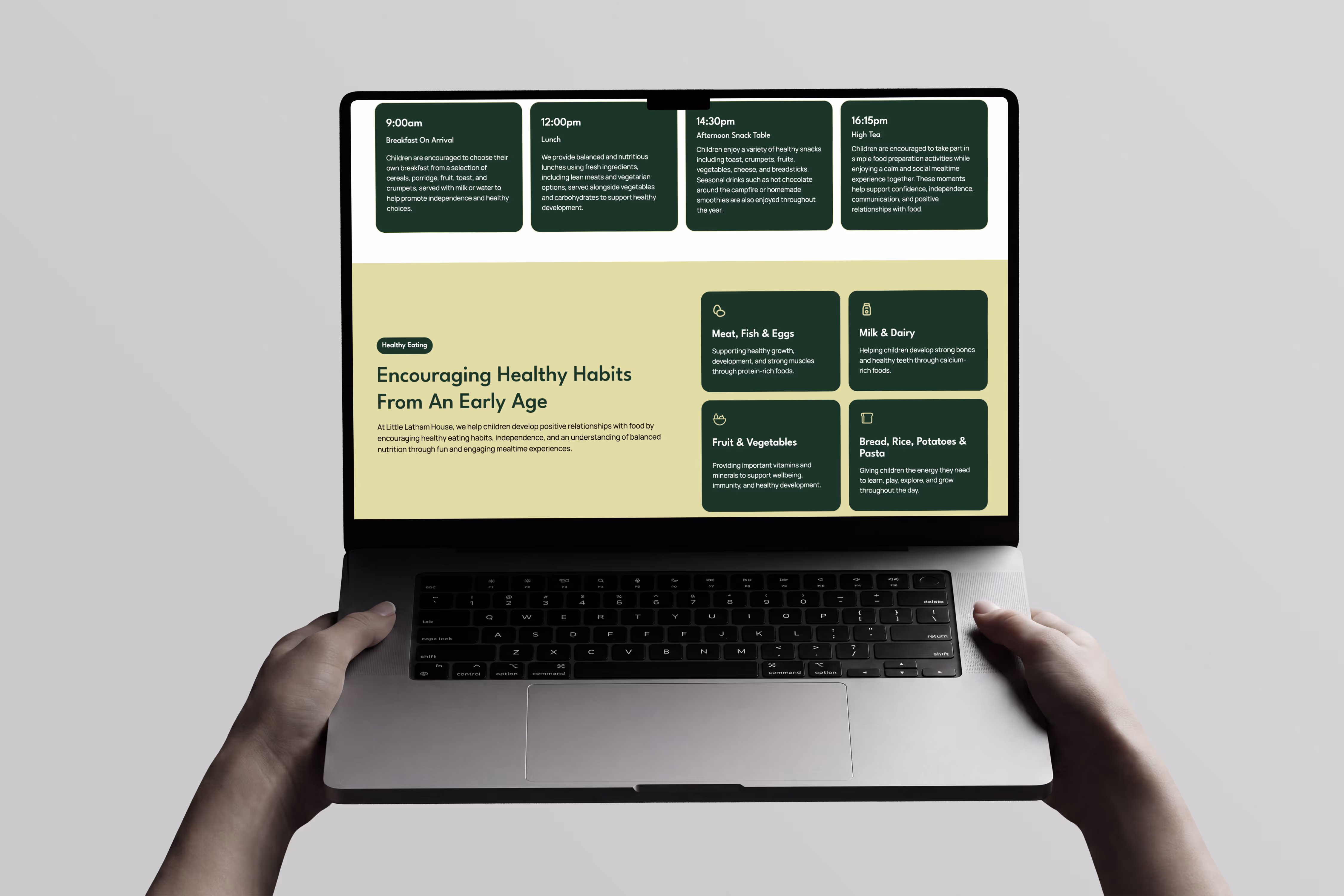 Little latham house website desinged by Chapter Two Studios