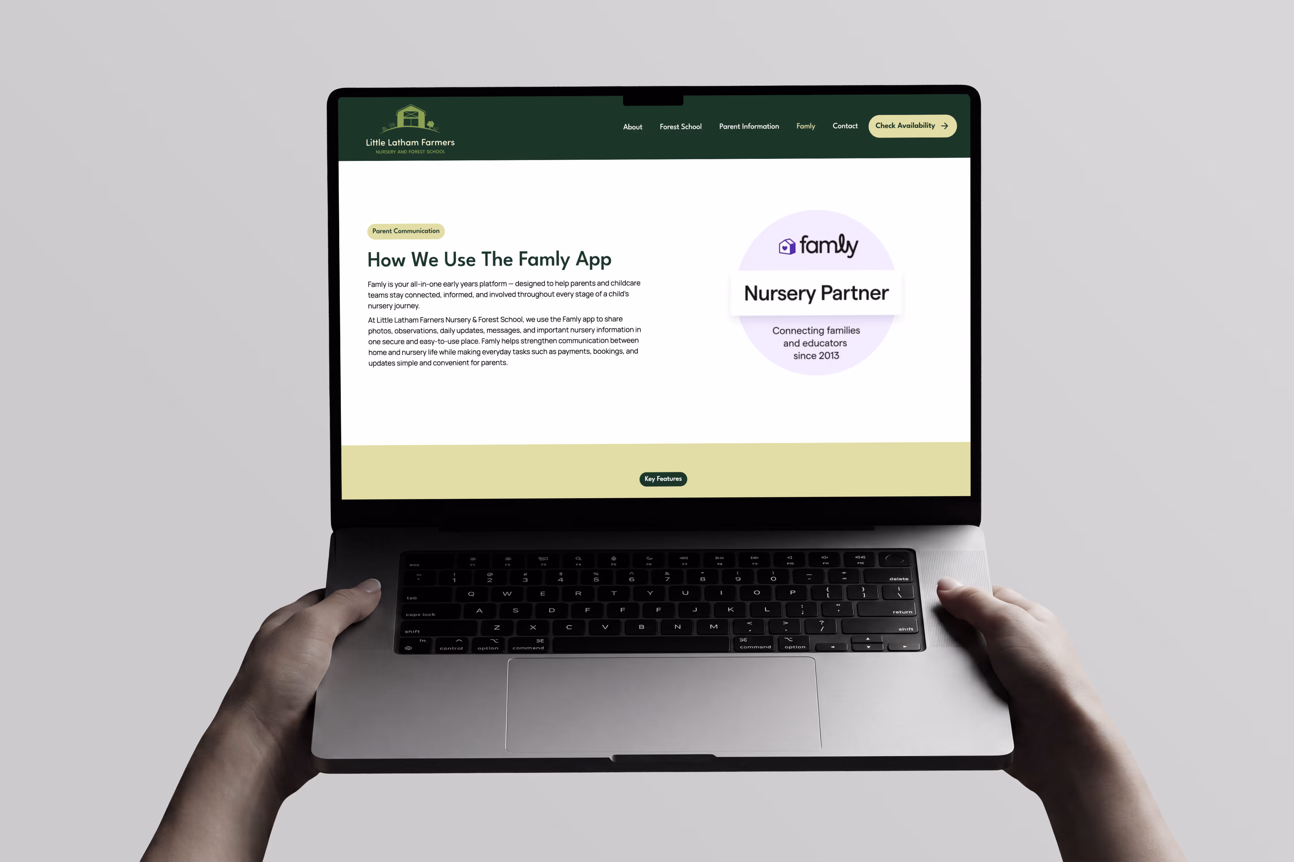 Little latham house website desinged by Chapter Two Studios