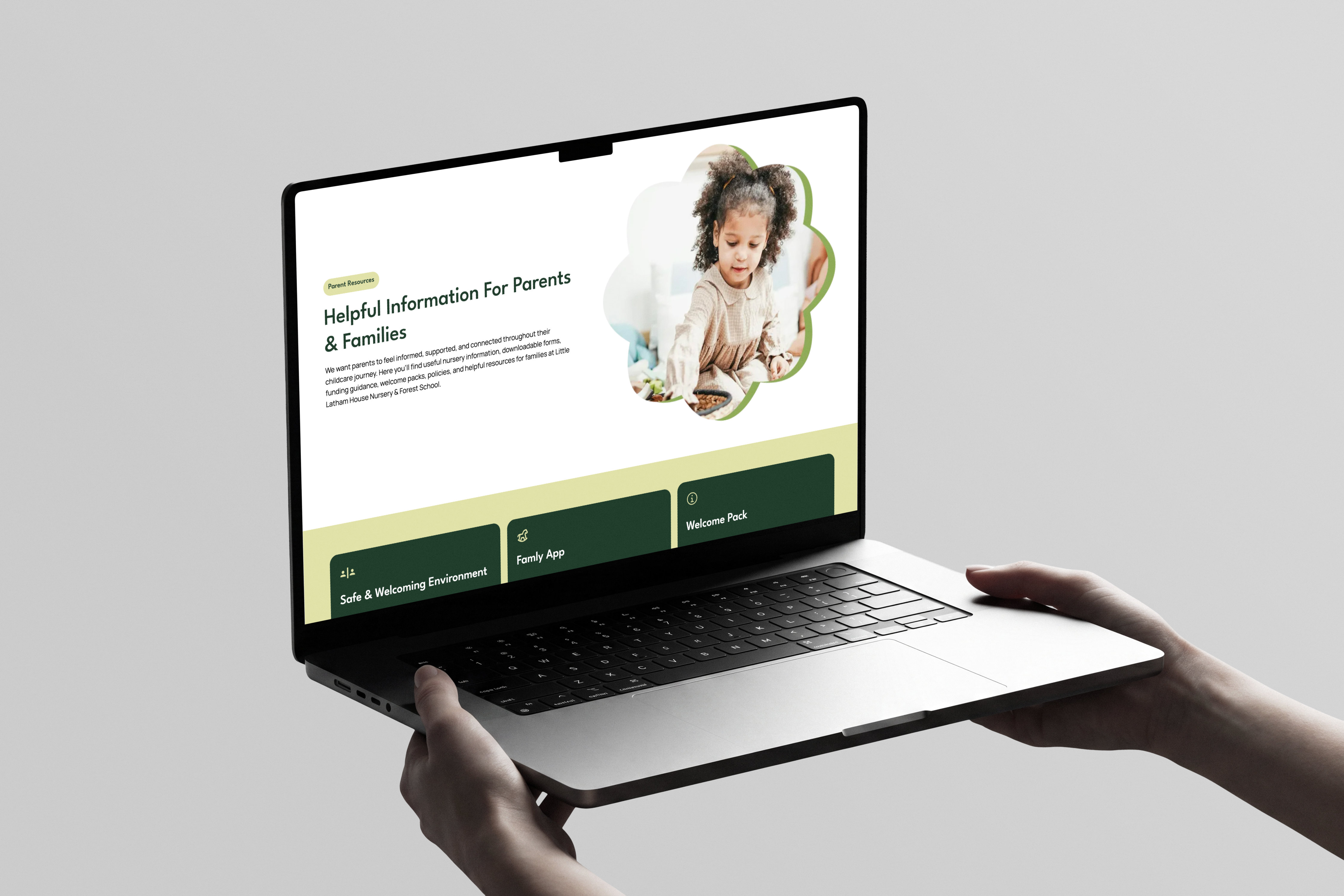 Little latham house website desinged by Chapter Two Studios