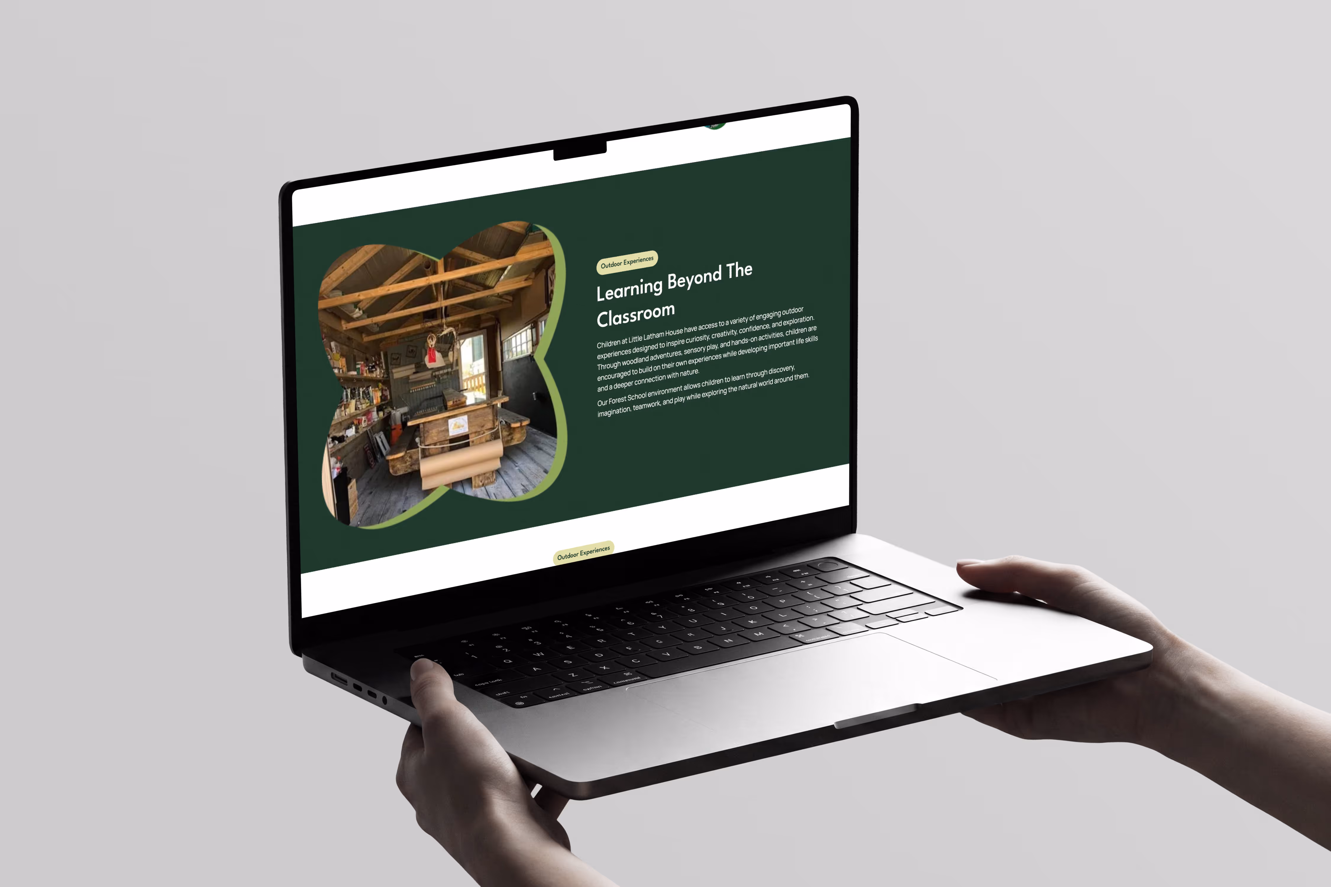 Little latham house website desinged by Chapter Two Studios